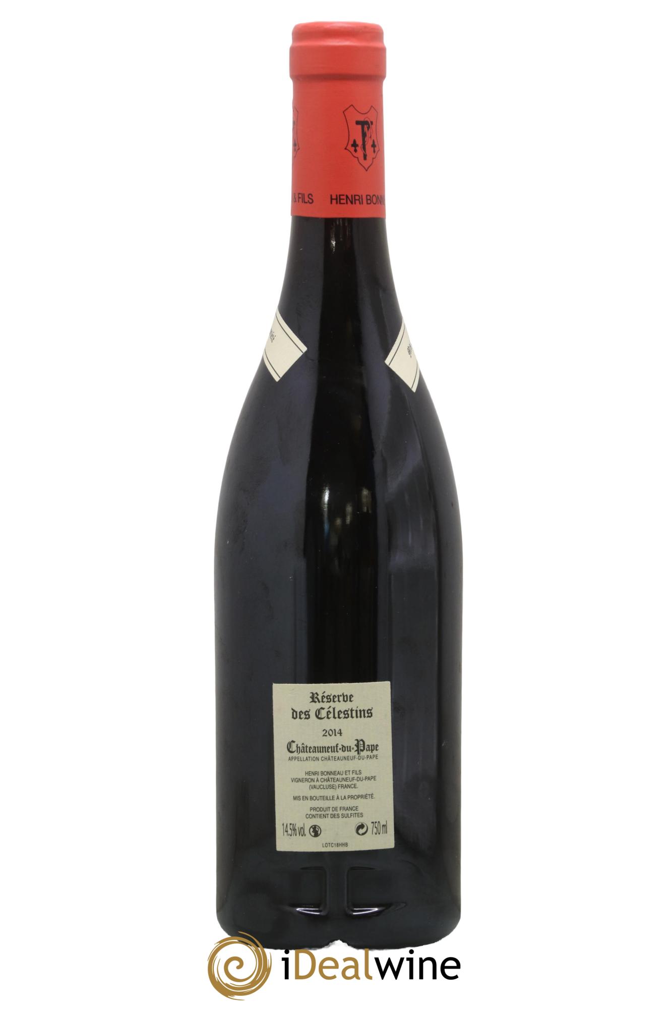 Châteauneuf-du-Pape Réserve des Célestins Henri Bonneau & Fils 2014 - Lot de 1 bouteille - 1