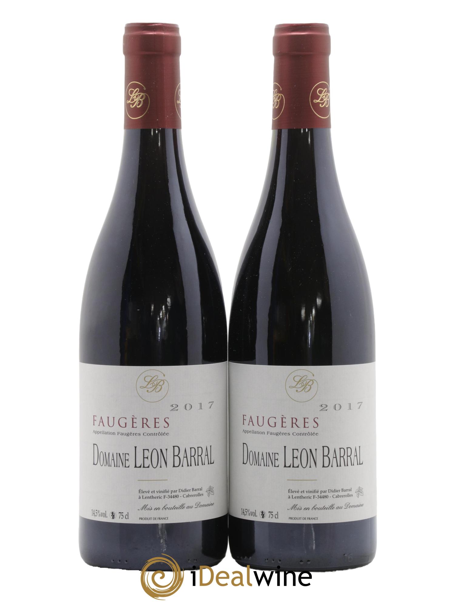 Faugères Domaine Léon Barral 2017 - Lot de 2 bouteilles - 0