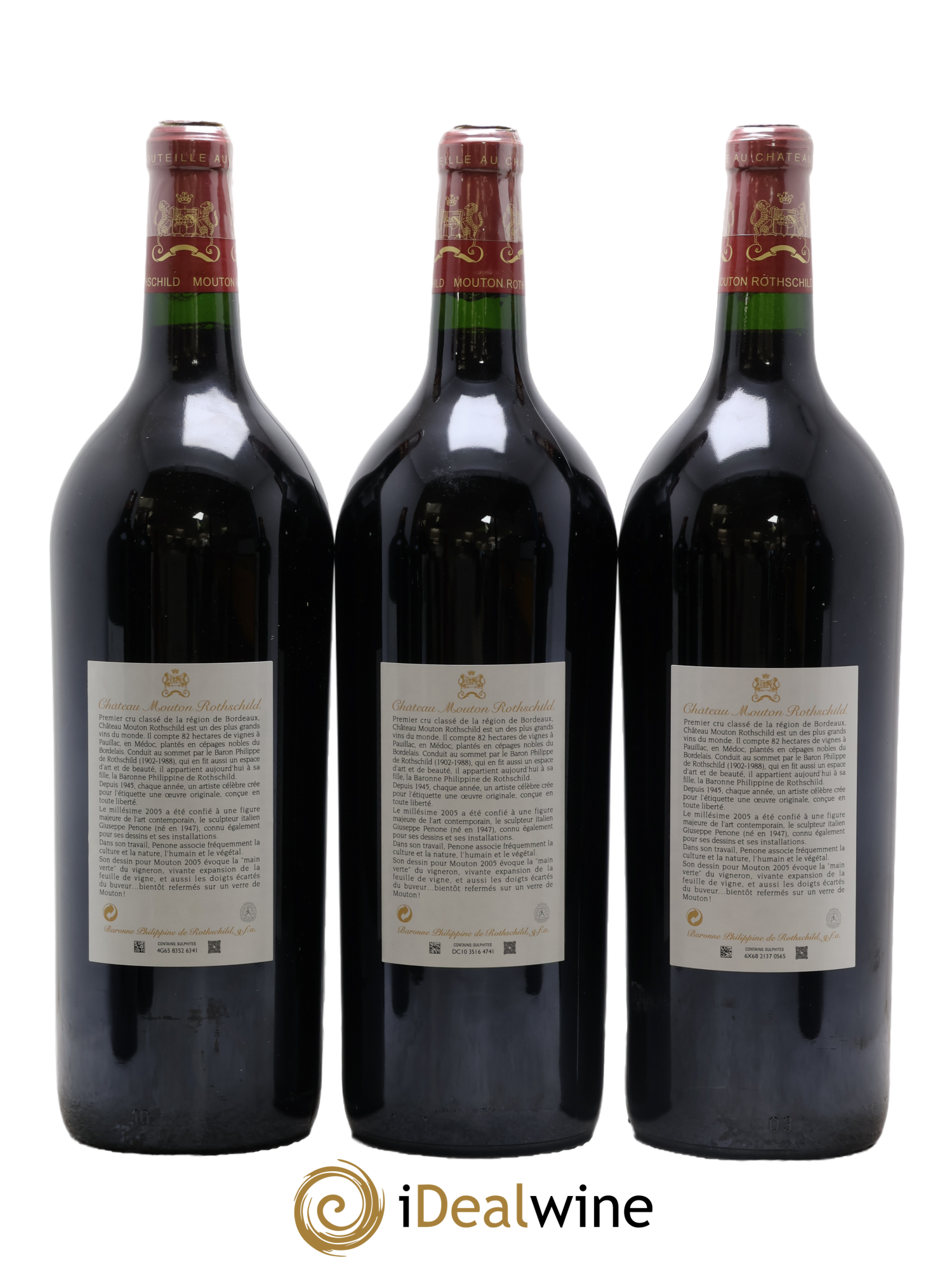 Château Mouton Rothschild 1er Grand Cru Classé 2005 - Lot of 6 magnums - 2