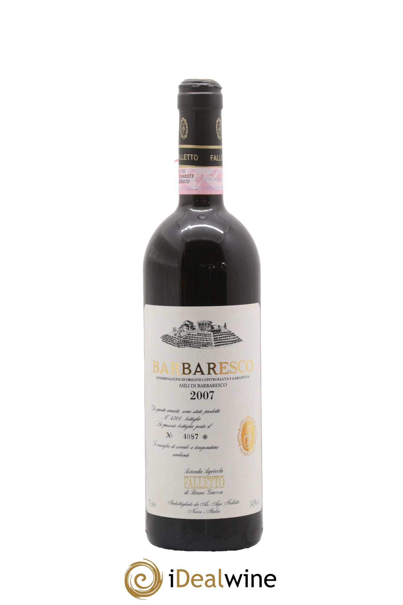 Barbaresco DOCG Asili Azienda Agricola Falletto di Bruno Giacosa 2007 - Lot of 1 bottle - 0