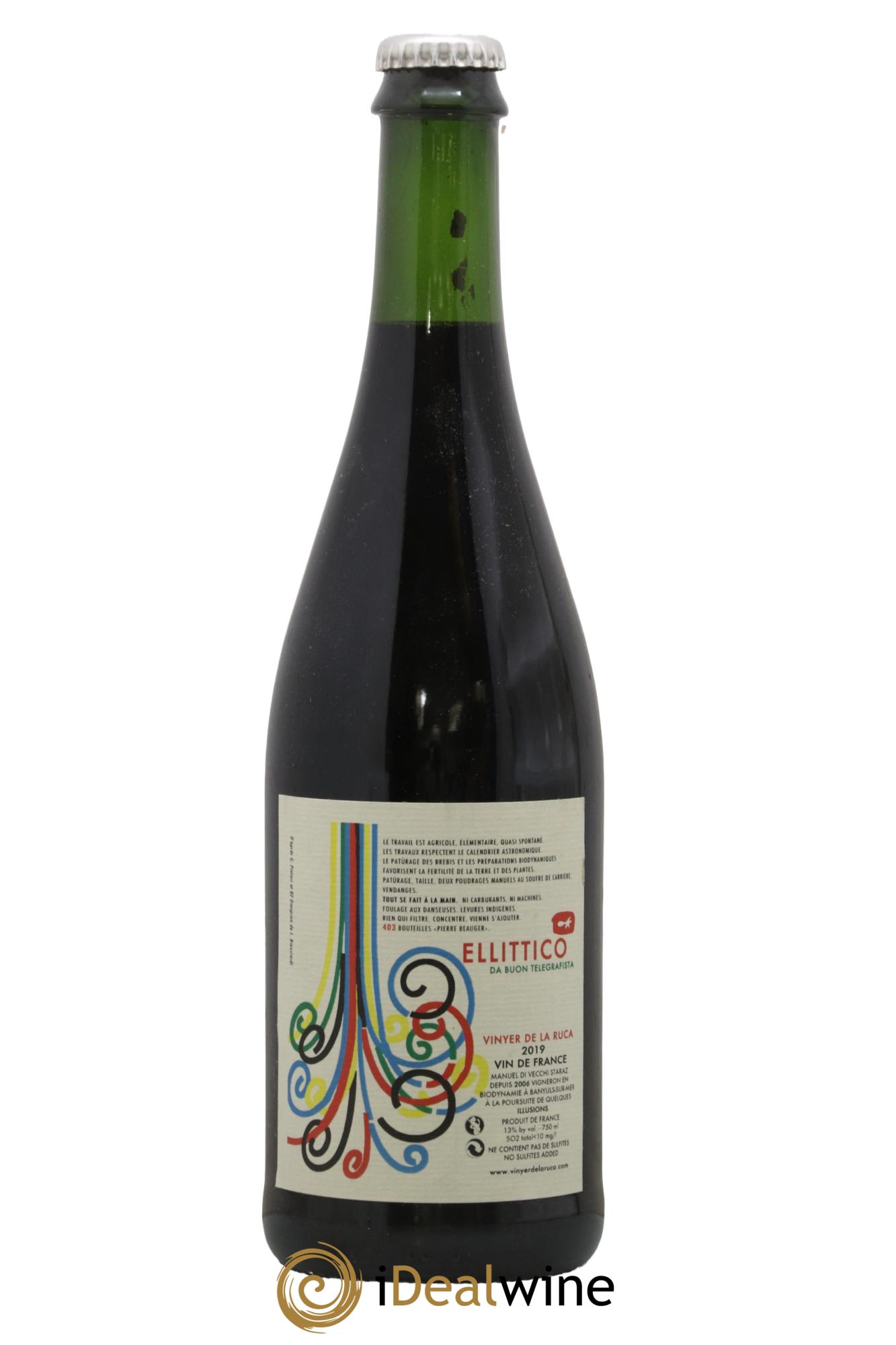 Vin de France Ellittico Vinyer De La Ruca 2019 - Lotto di 1 bottiglia - 0