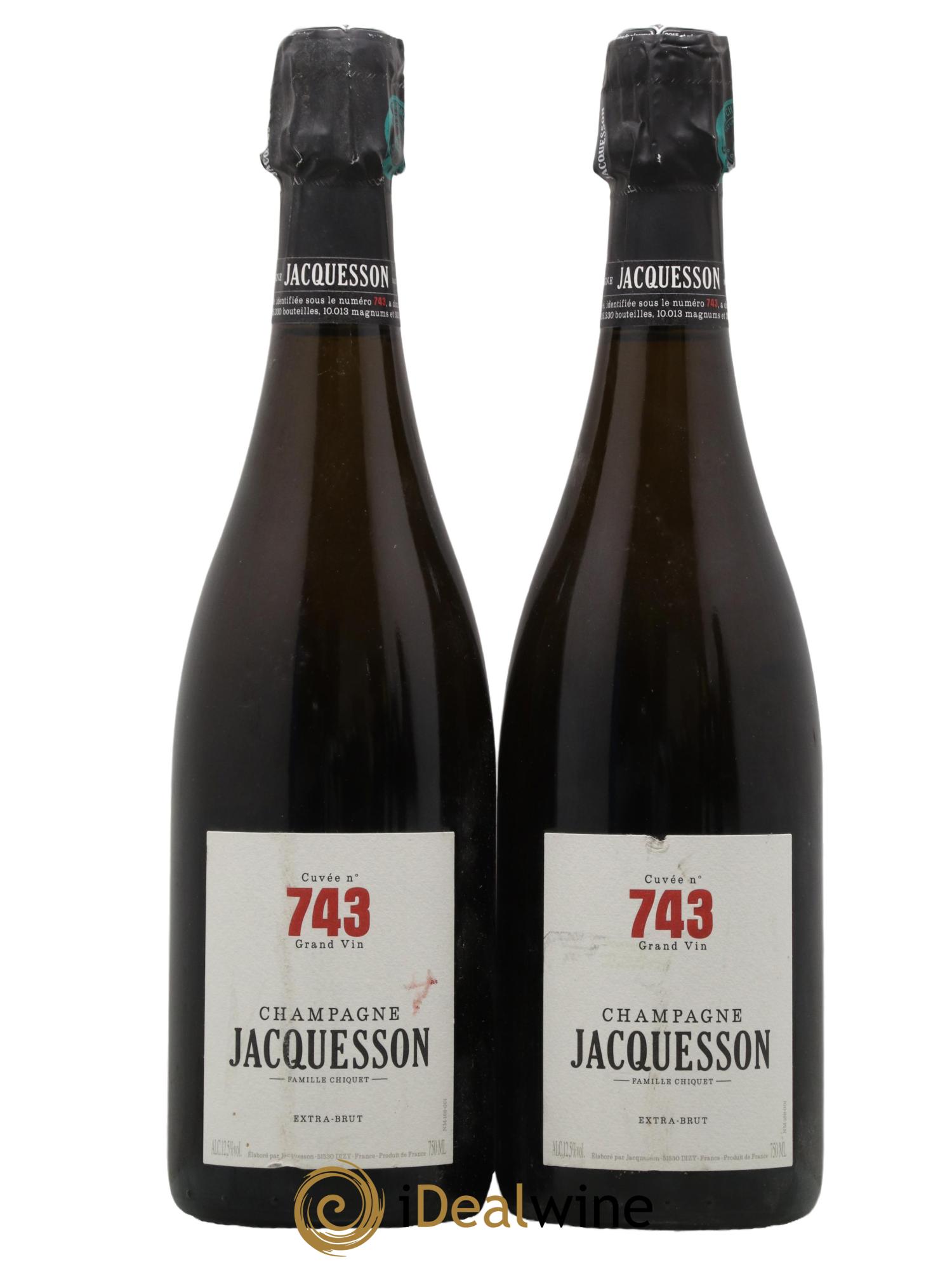 Cuvée 743 Extra-Brut Jacquesson - Posten von 2 Flaschen - 0