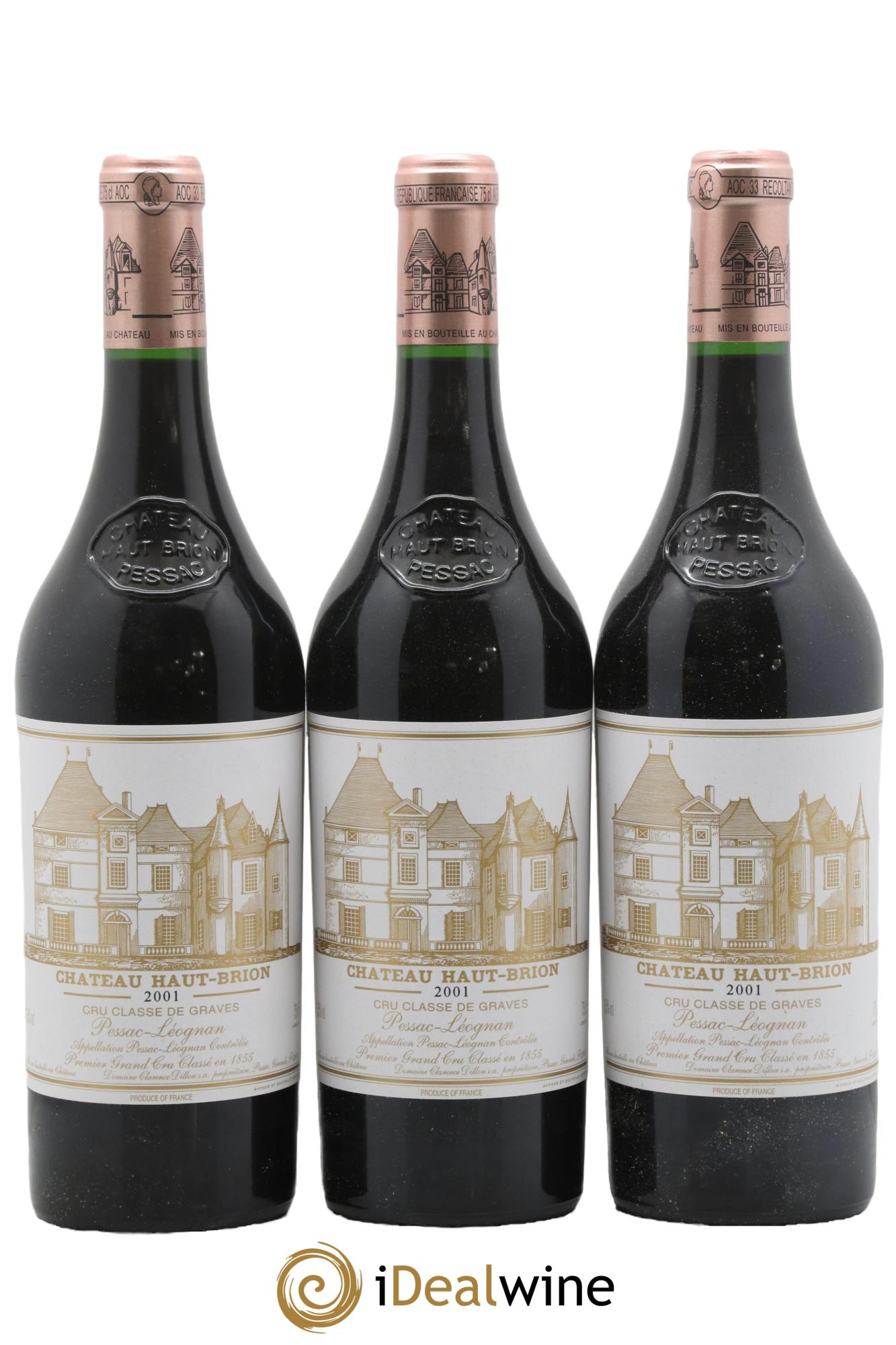 Château Haut Brion 1er Grand Cru Classé 2001 - Lot de 12 bouteilles - 4