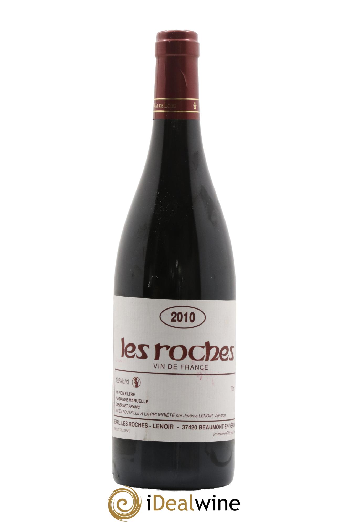 Vin de France Les Roches Lenoir (Domaine) 2010 - Lot de 1 bouteille - 0