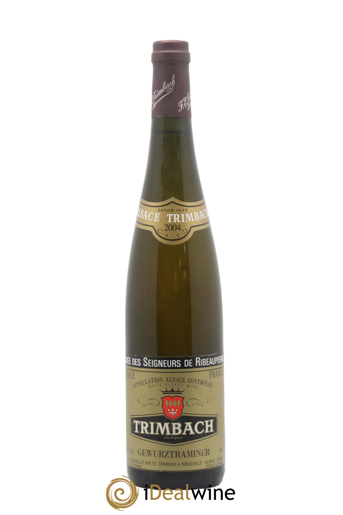 Alsace Gewurztraminer Seigneurs de Ribeaupierre Trimbach (Domaine) 2004 - Lot de 1 bouteille - 0
