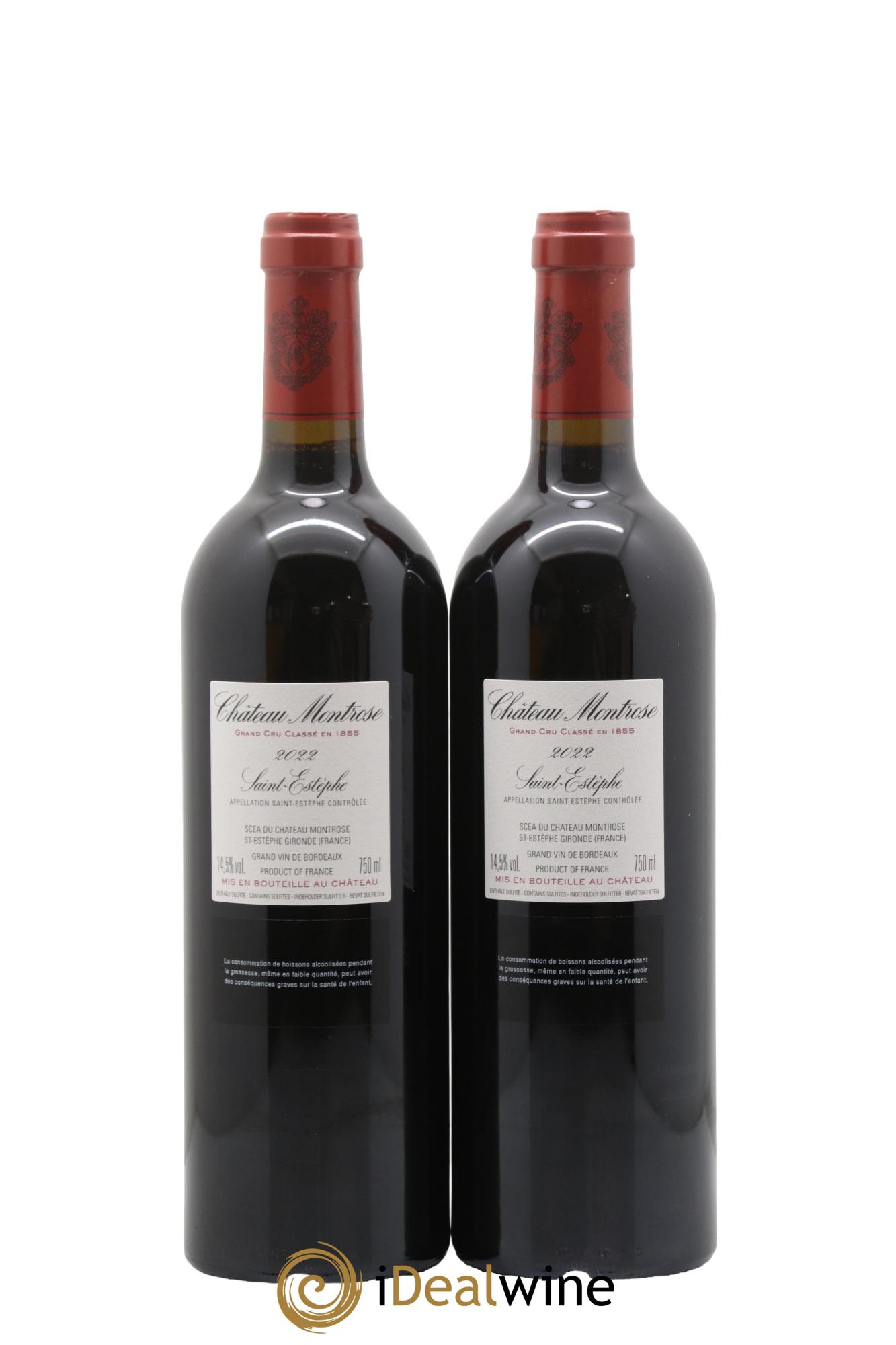 Château Montrose 2ème Grand Cru Classé 2022 - Lotto di 2 bottiglie - 1