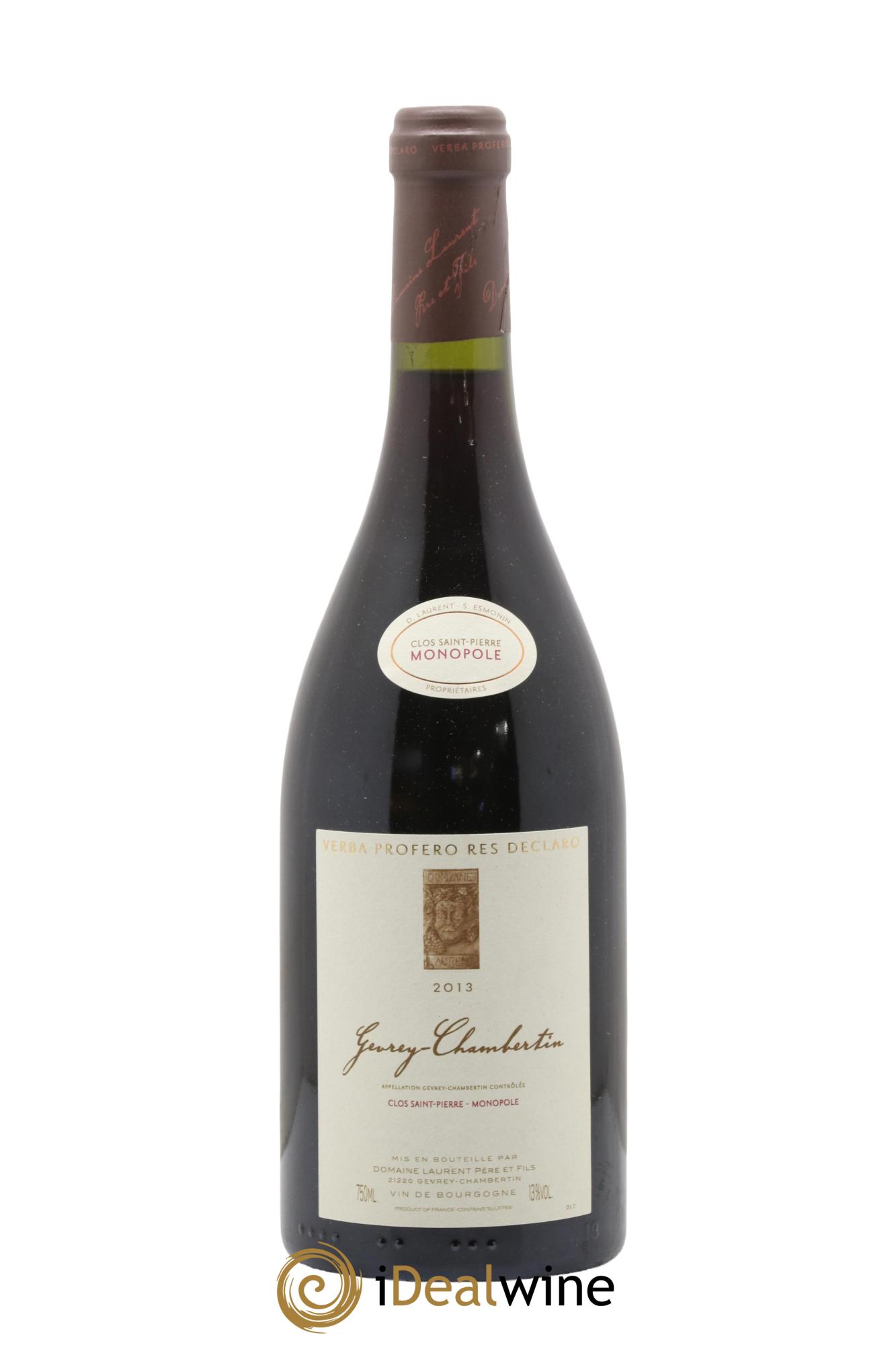 Gevrey-Chambertin Clos Saint Pierre Monopole Domaine Laurent 2013 - Lotto di 1 bottiglia - 0