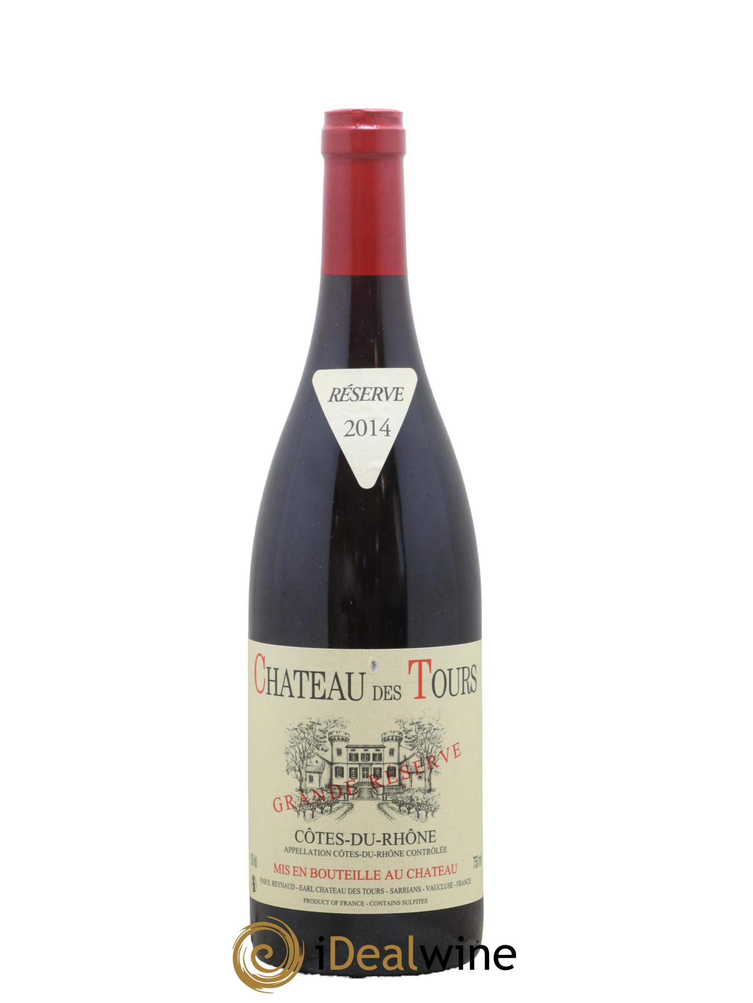 Côtes-du-Rhône Château des Tours Grande Réserve Emmanuel Reynaud 2014 - Lot de 1 bouteille - 0