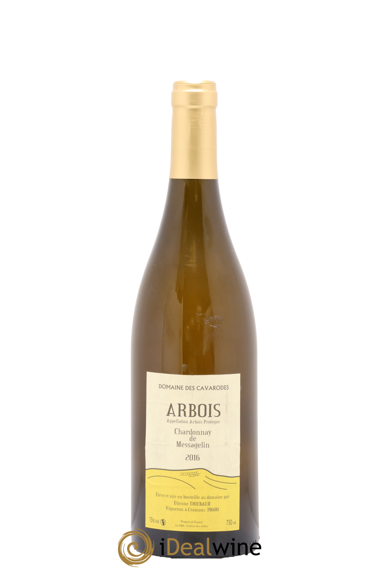 Arbois Chardonnay de Messagelin Cavarodes (Domaine des) - Etienne Thiébaud 2016 - Lotto di 1 bottiglia - 0