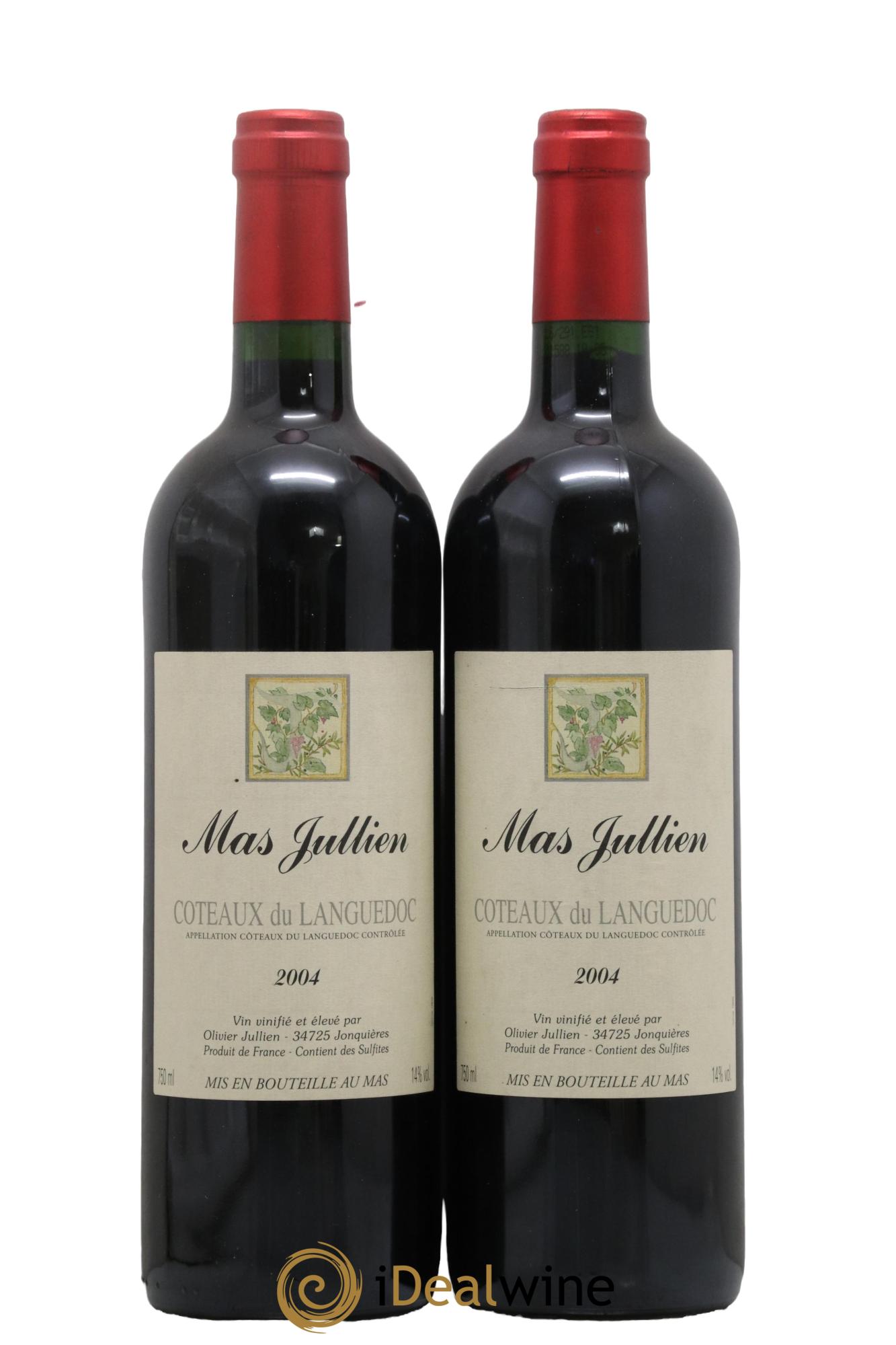 Coteaux du Languedoc - Terrasses du Larzac Mas Jullien Olivier Jullien 2004 - Lot of 2 bottles - 0
