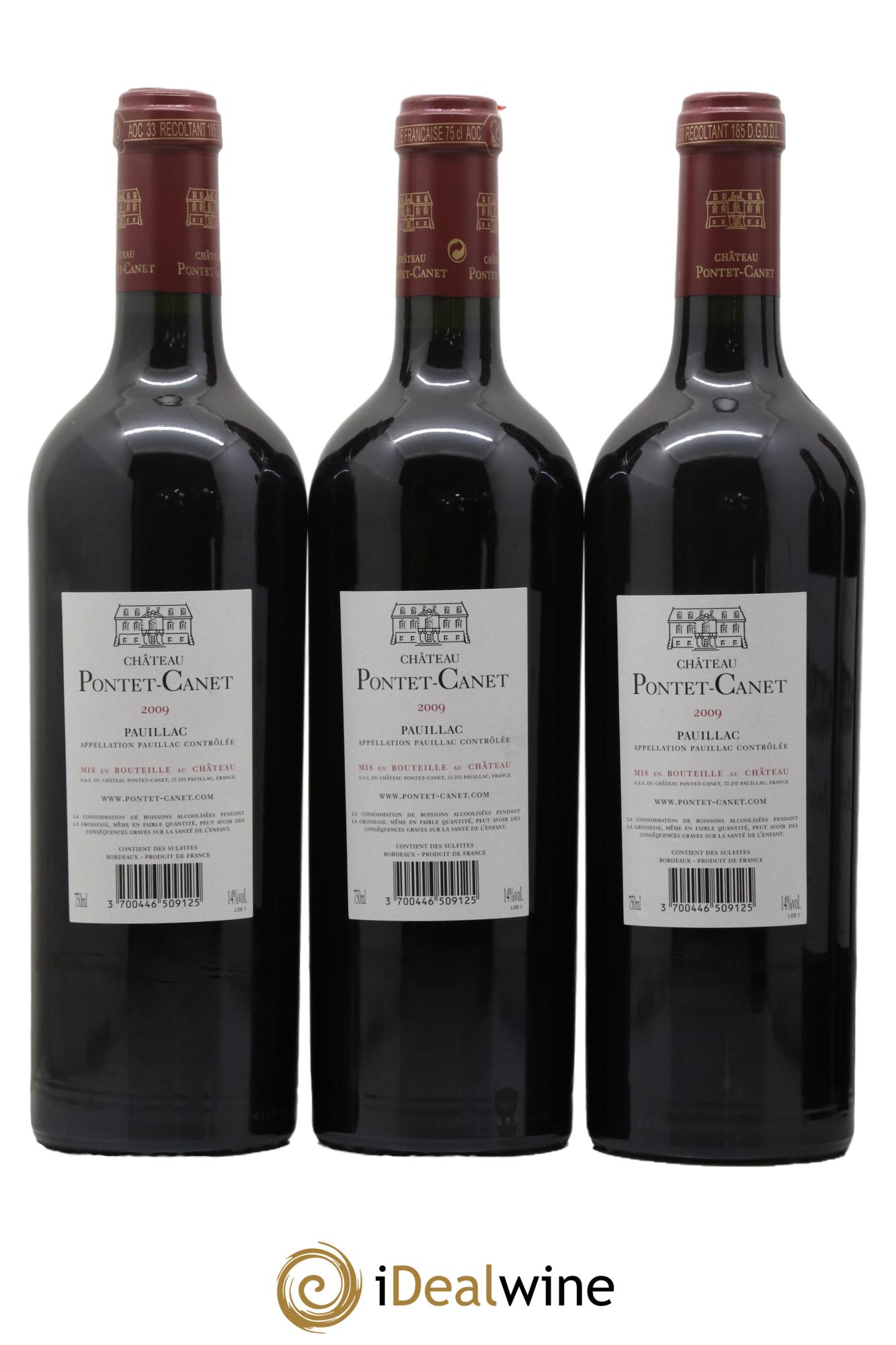 Château Pontet Canet 5ème Grand Cru Classé 2009 - Lot of 6 bottles - 4