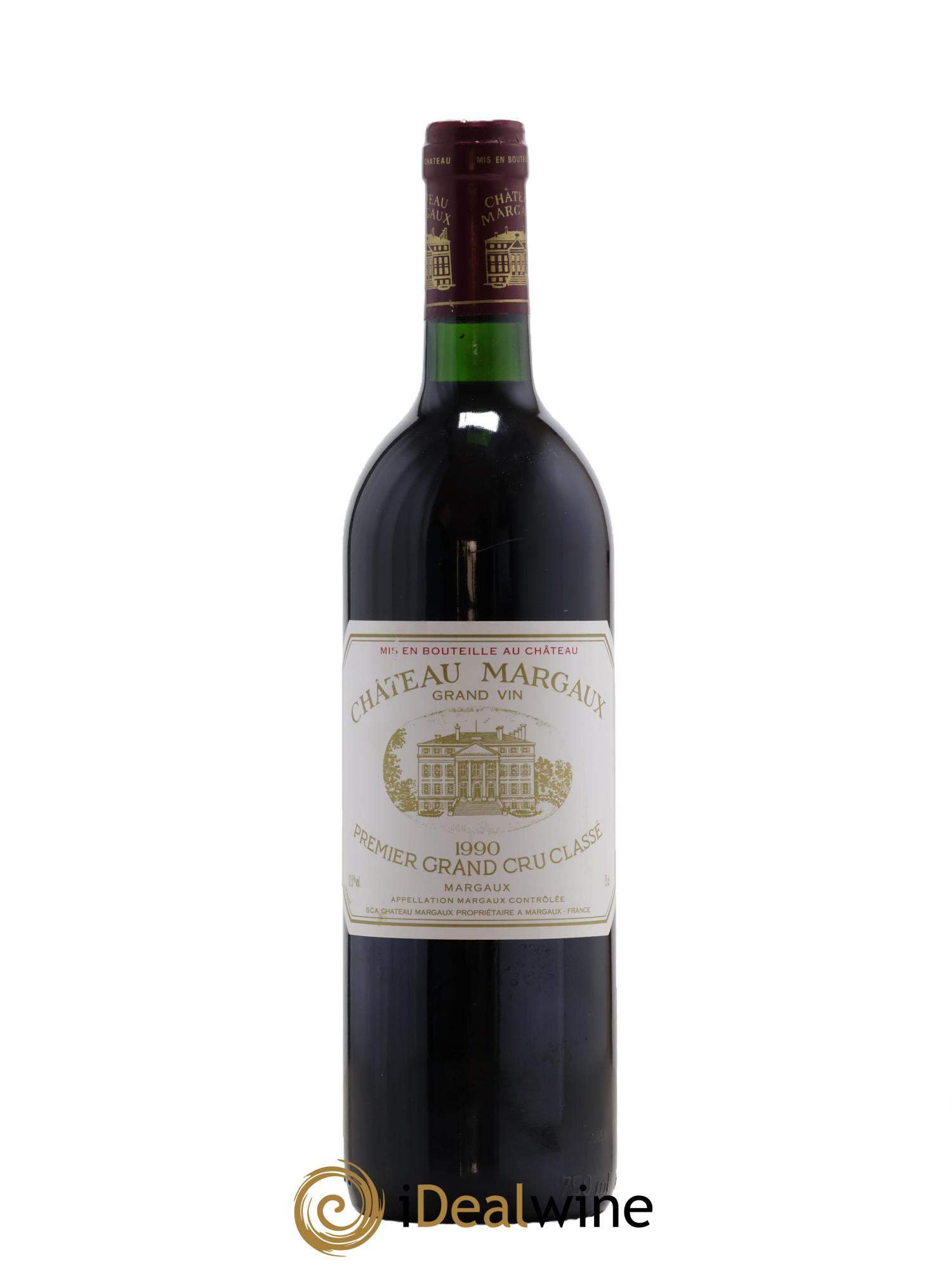 Château Margaux 1er Grand Cru Classé 1990 - Lot de 1 bouteille - 0