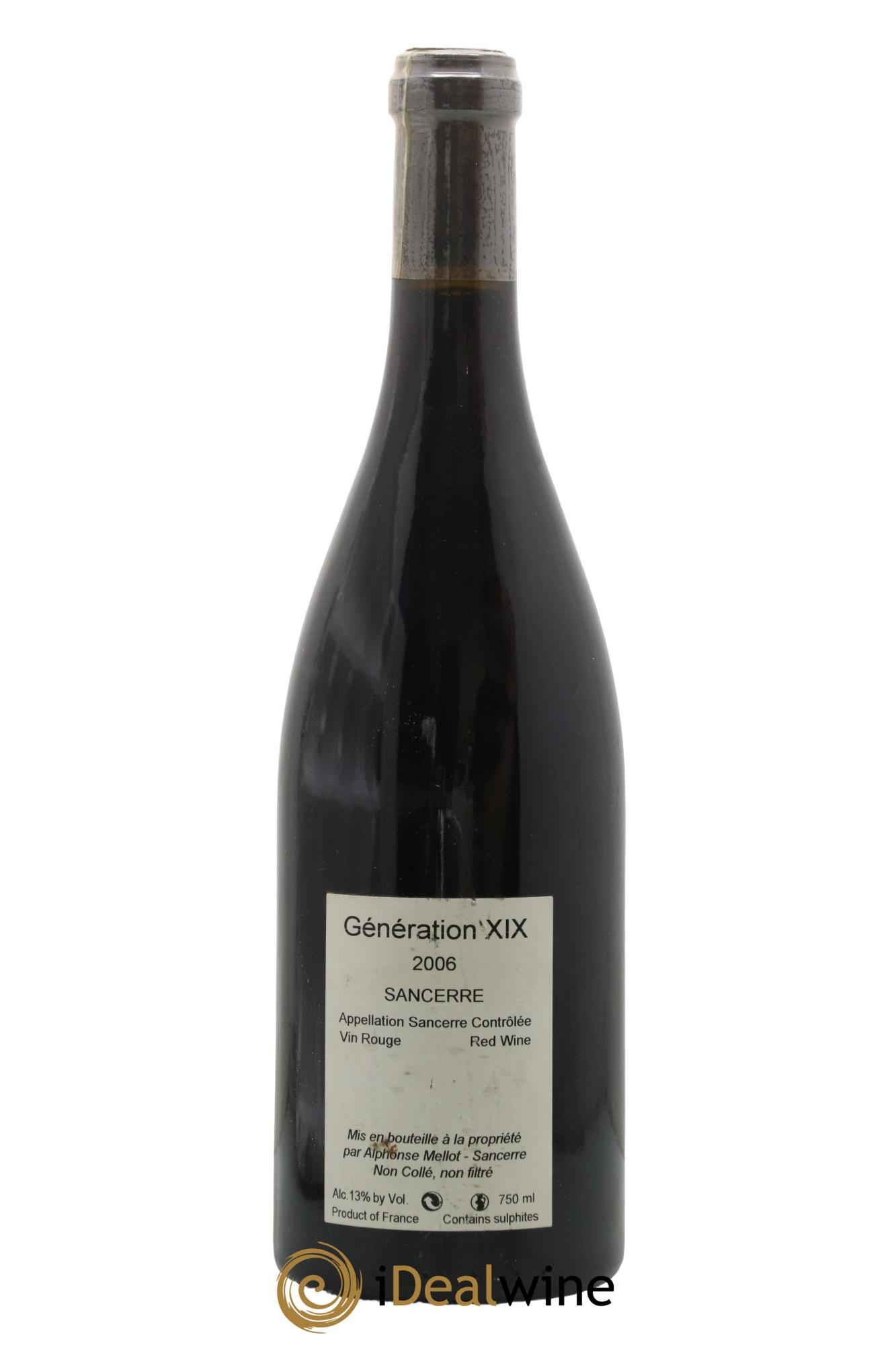 Sancerre Génération XIX Alphonse Mellot 2006 - Lotto di 1 bottiglia - 1