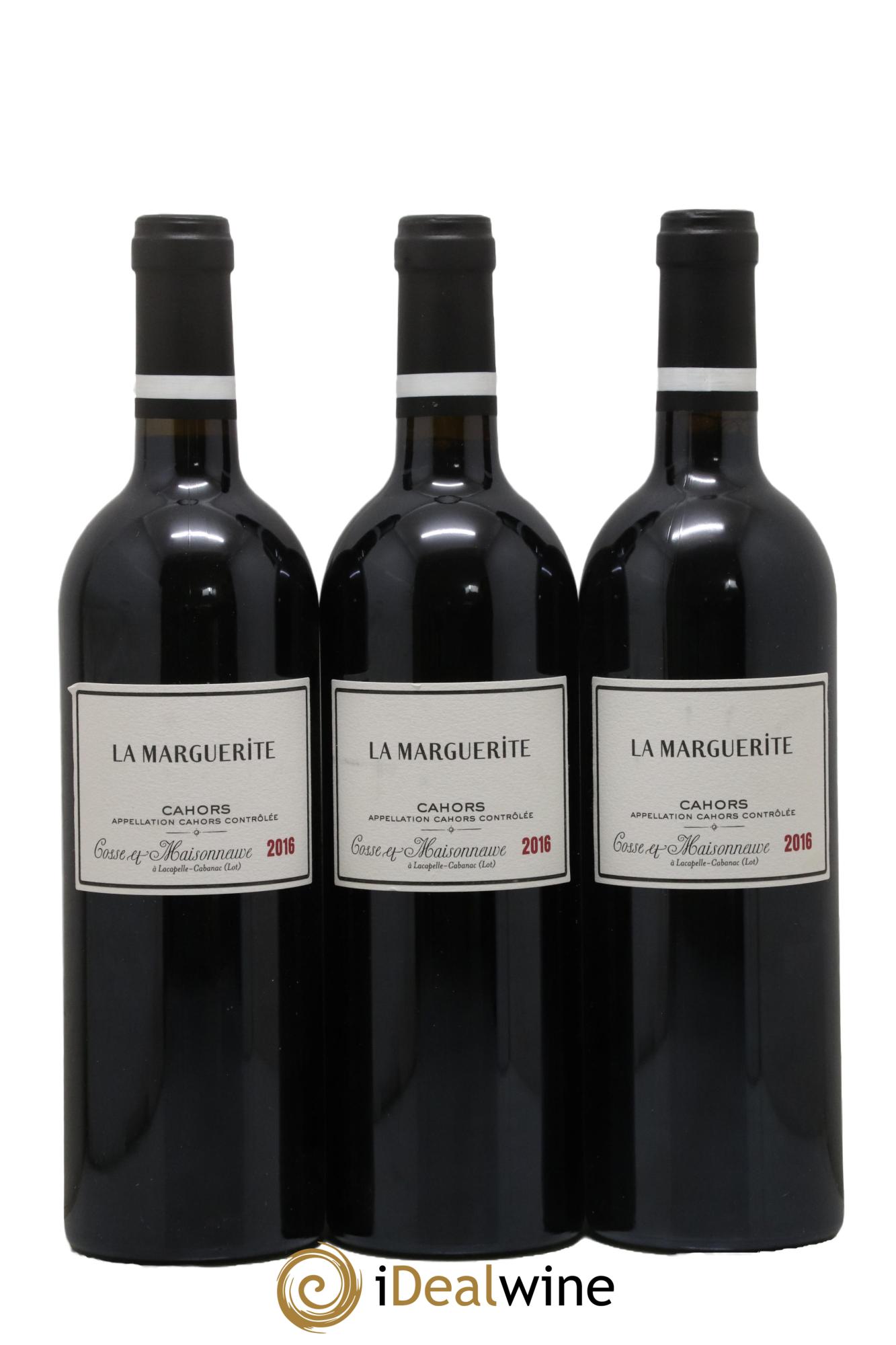 Cahors La Marguerite Cosse-Maisonneuve (Domaine) 2016 - Lot de 3 bouteilles - 0