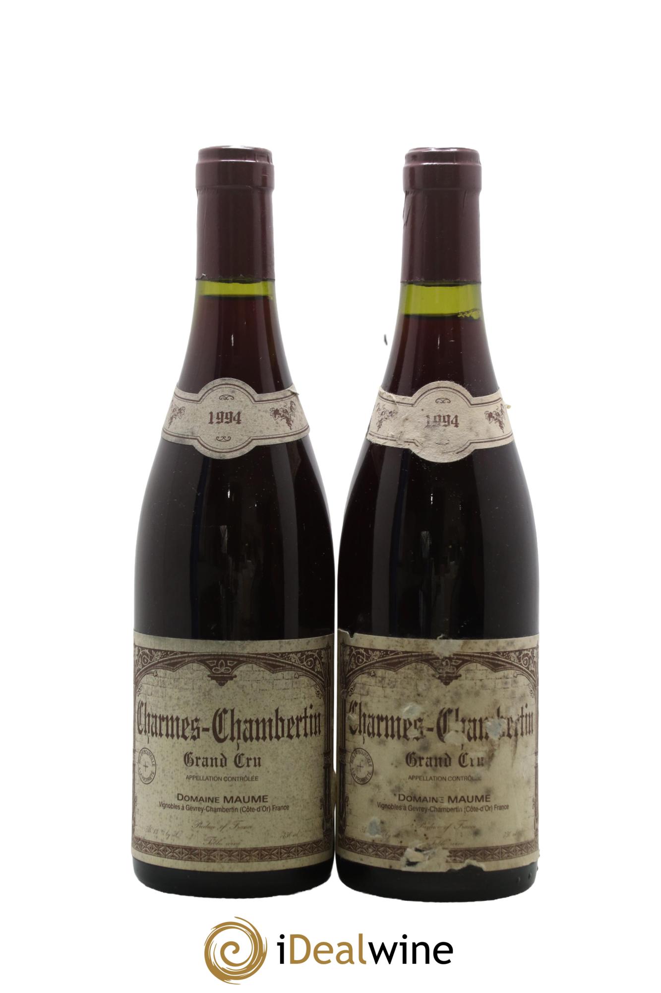 Charmes-Chambertin Grand Cru Maume (Domaine) 1994 - Posten von 2 Flaschen - 0