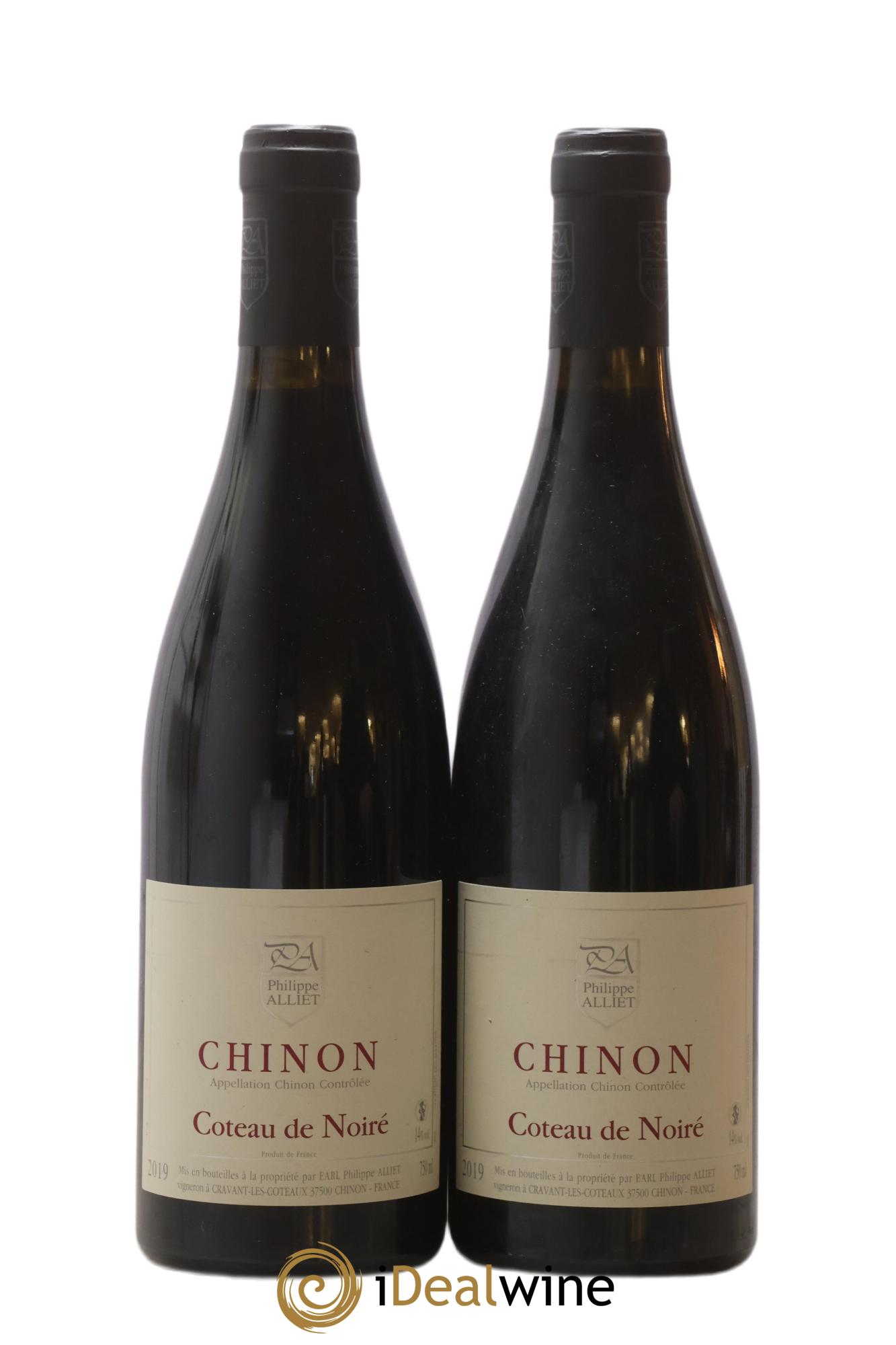 Chinon Coteau de Noiré Philippe Alliet 2019 - Lot of 2 bottles - 0