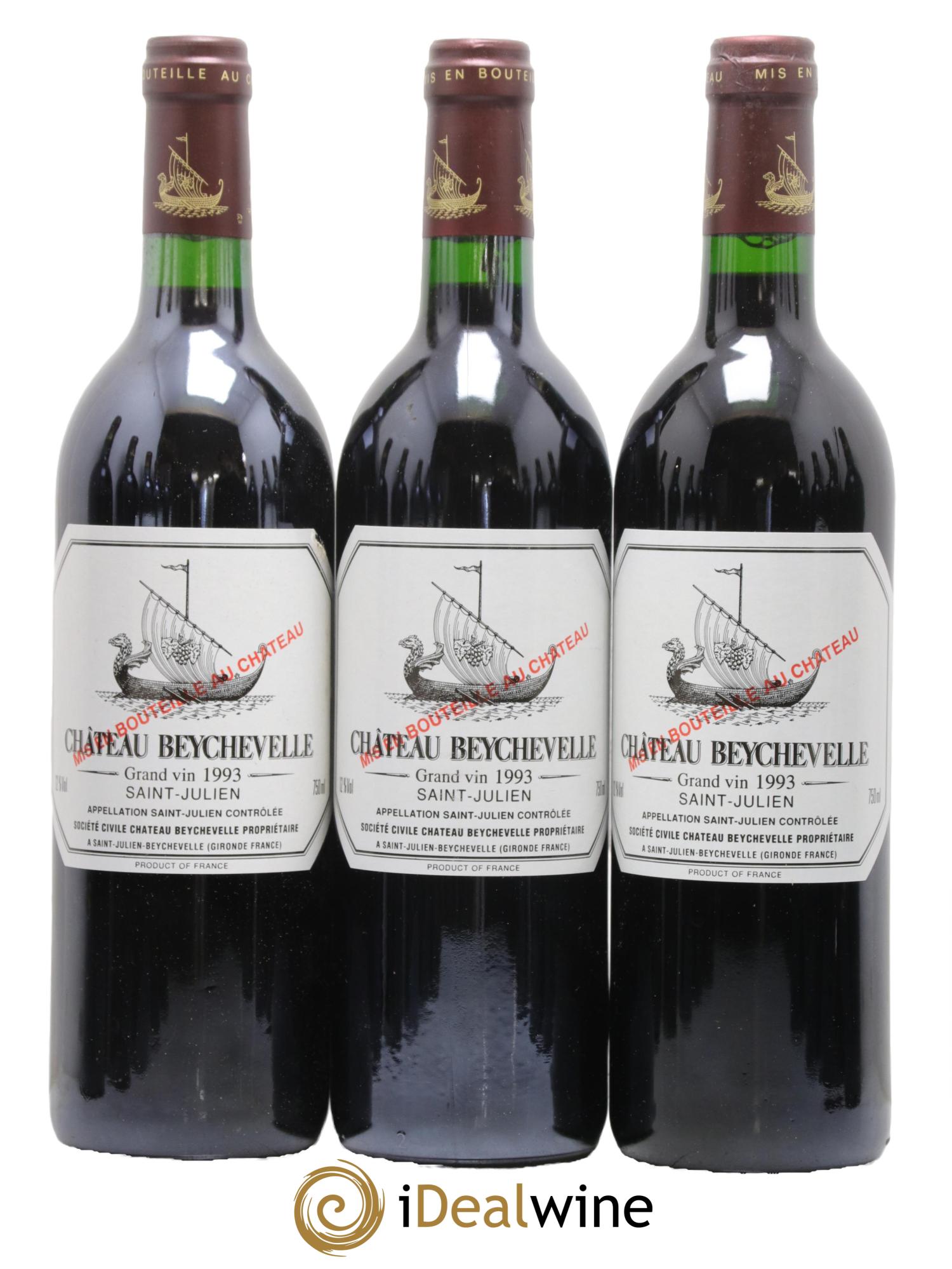 Château Beychevelle 4ème Grand Cru Classé 1993 - Lot de 12 bouteilles - 1
