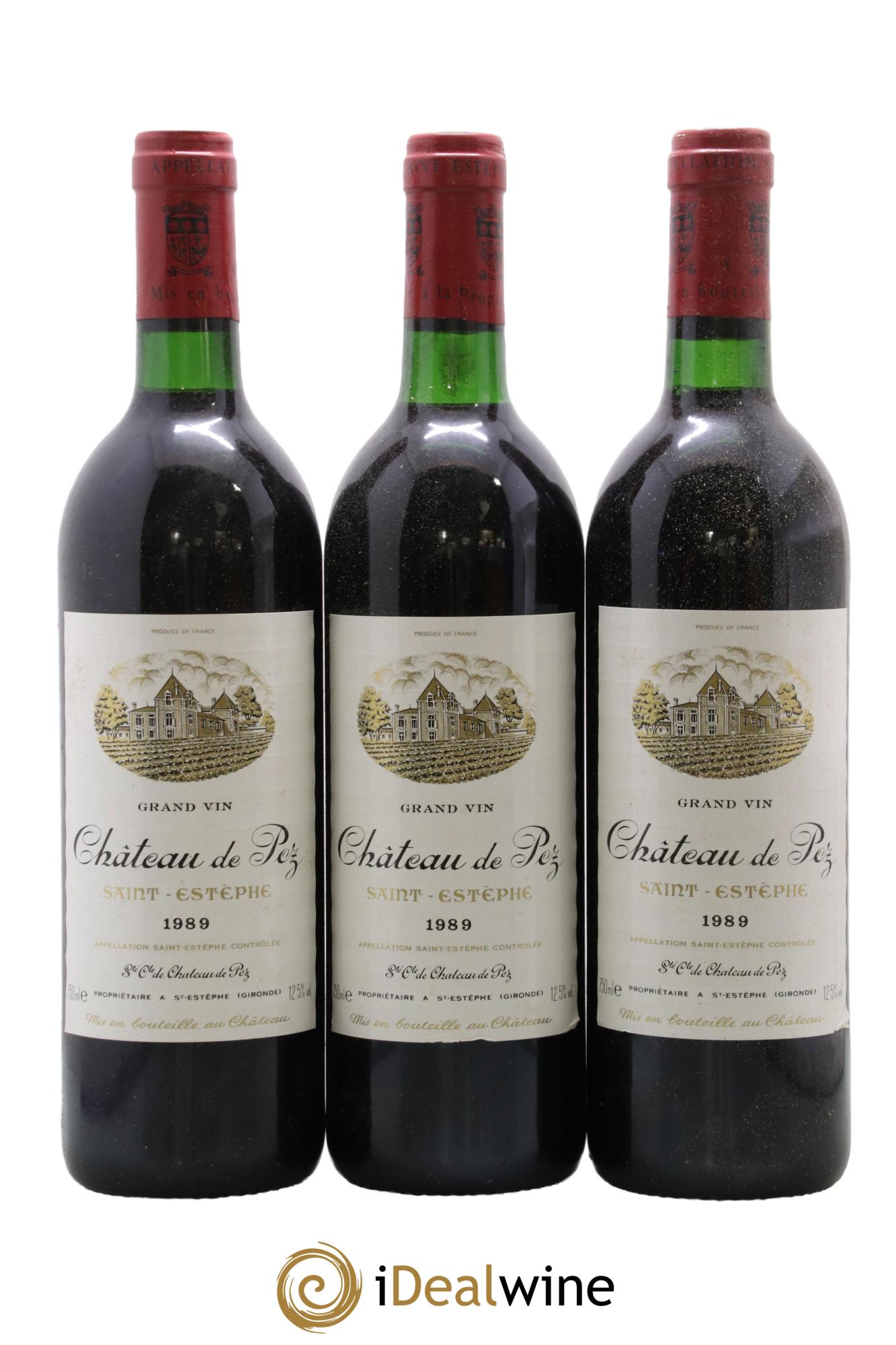 Château de Pez 1989 - Lot de 3 bouteilles - 0