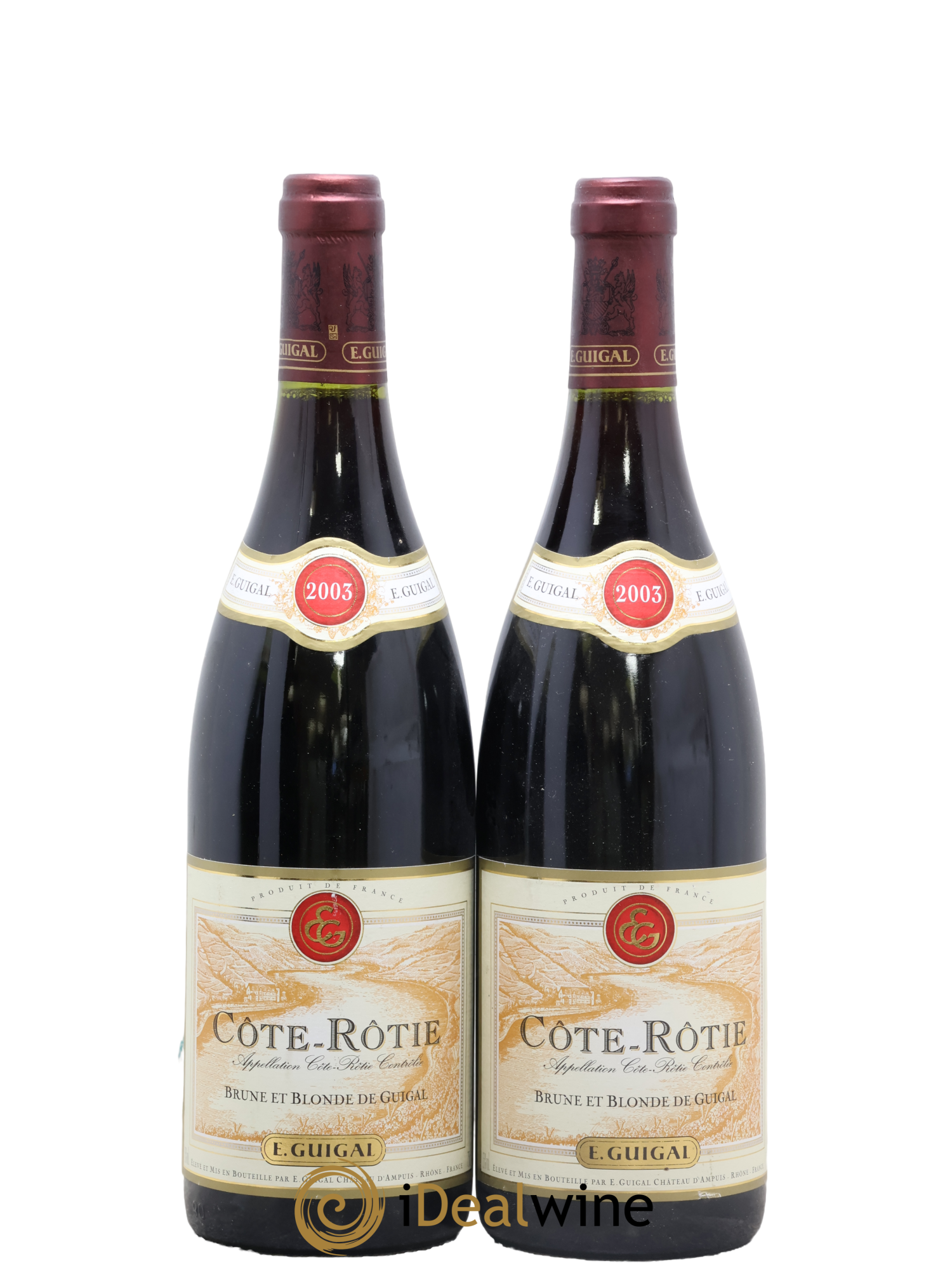 Côte-Rôtie Côtes Brune et Blonde Guigal 2003 - Posten von 2 Flaschen - 0