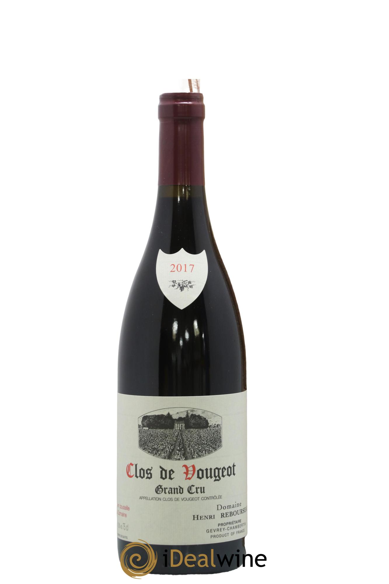 Clos de Vougeot Grand Cru Henri Rebourseau (Domaine) 2017 - Posten von 1 Flasche - 0
