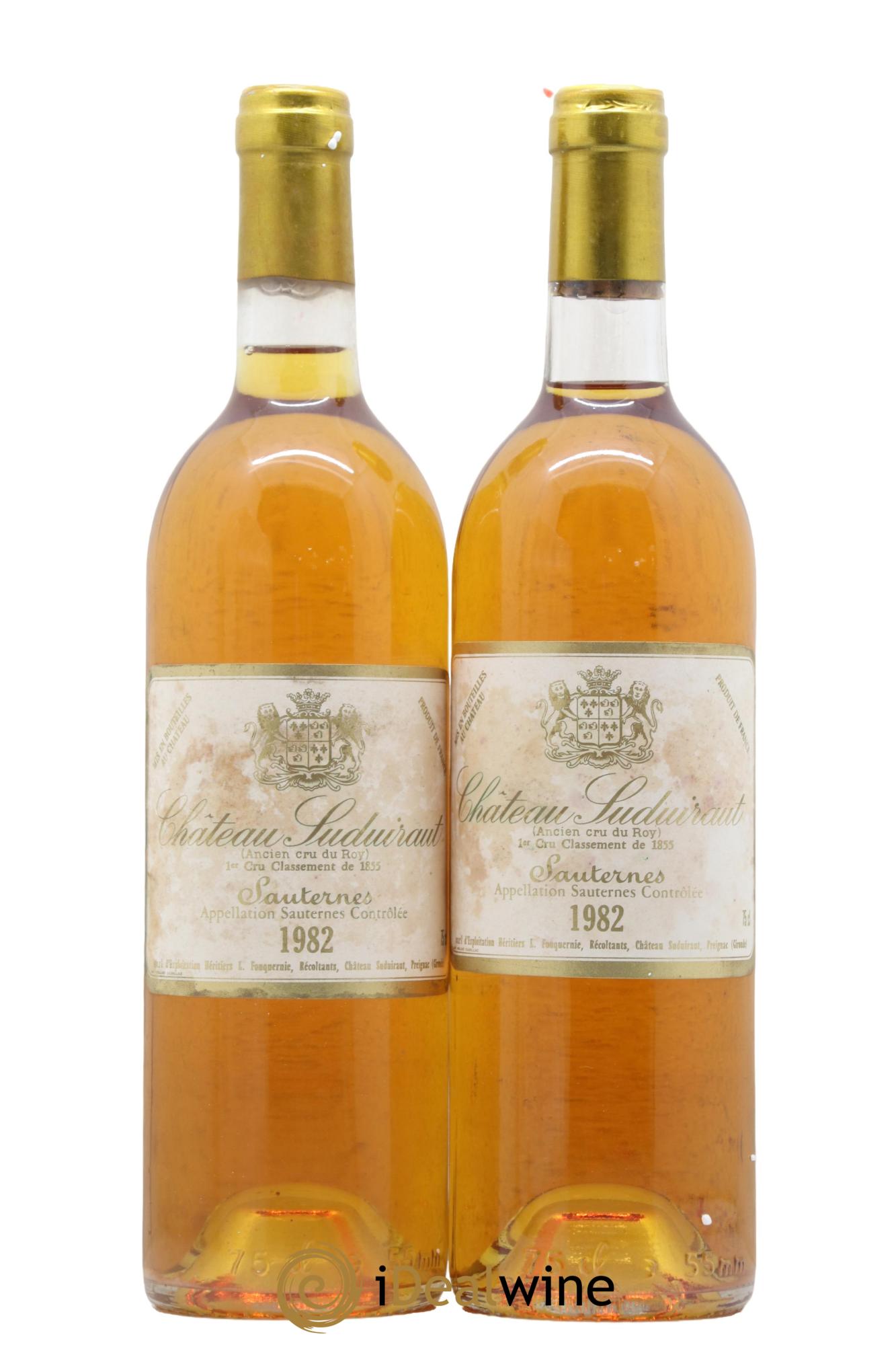 Château Suduiraut 1er Grand Cru Classé 1982 - Lotto di 2 bottiglie - 0