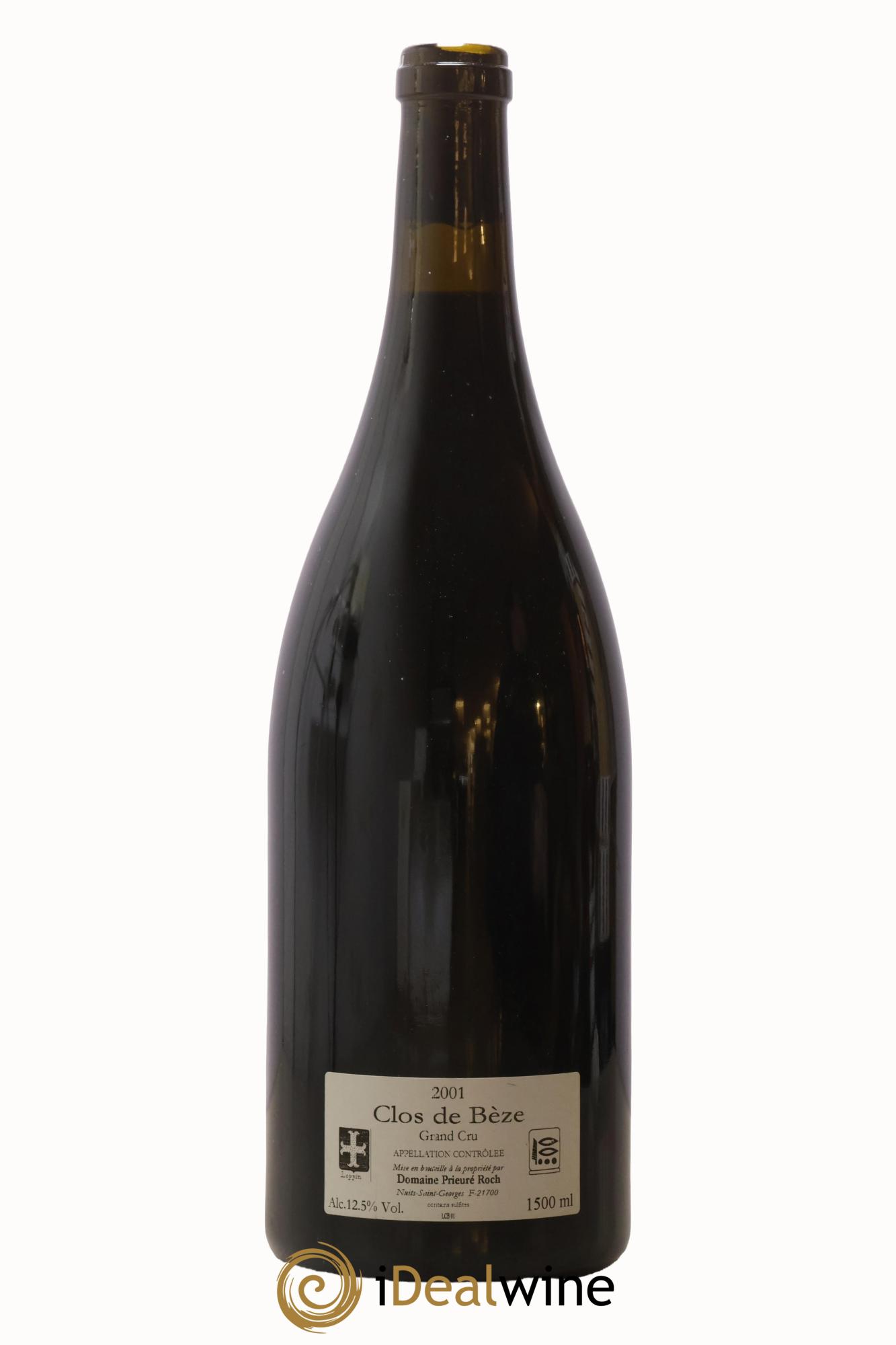 Chambertin Clos de Bèze Grand Cru Prieuré Roch 2001 - Lot de 1 magnum - 1