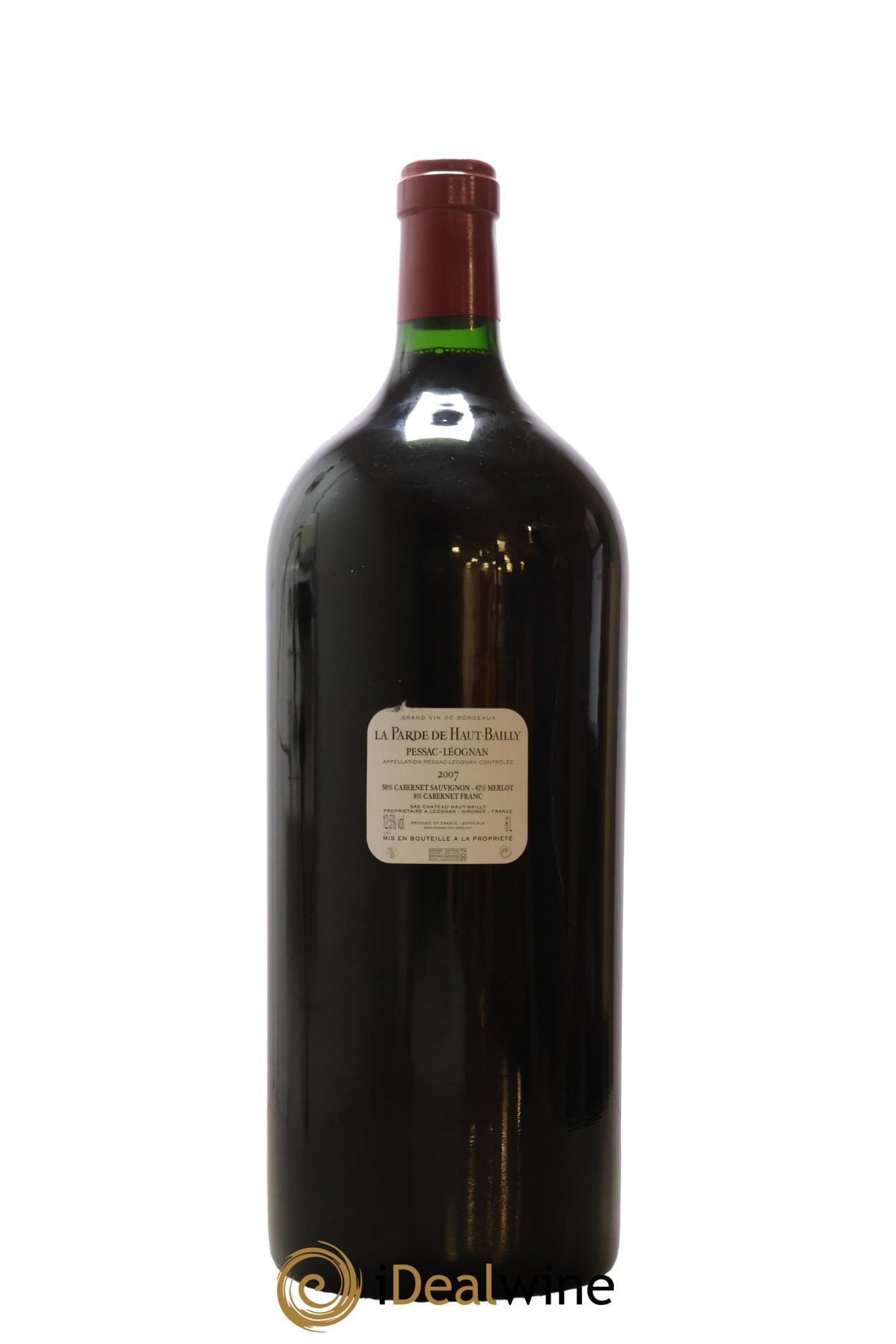 Haut Bailly II (Anciennement La Parde de Haut-Bailly) Second Vin 2007 - Lot de 1 impériale - 2