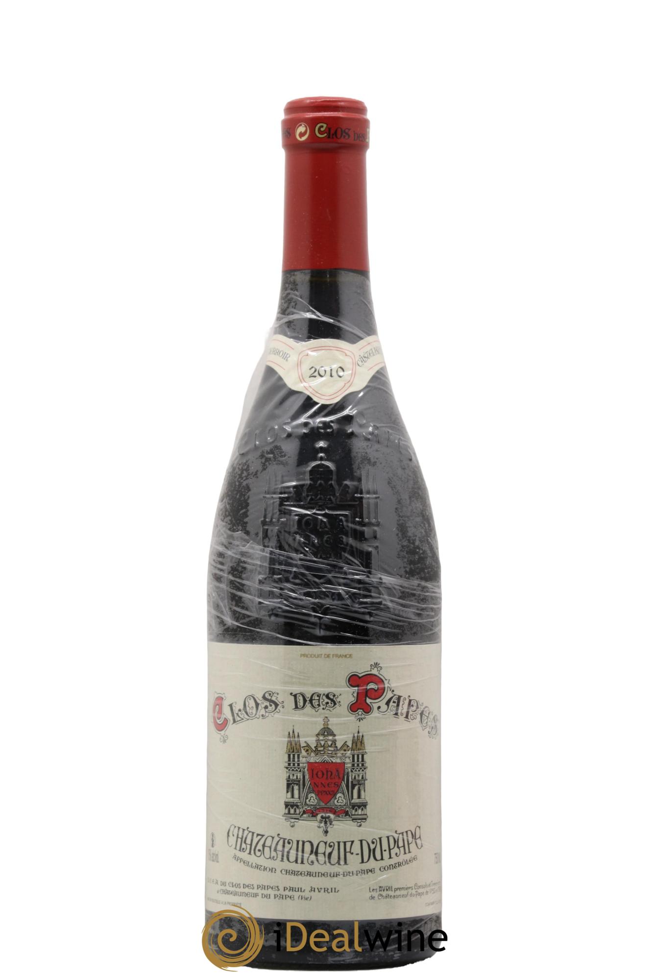 Châteauneuf-du-Pape Clos des Papes - Paul Avril 2010 - Lot de 1 bouteille - 0