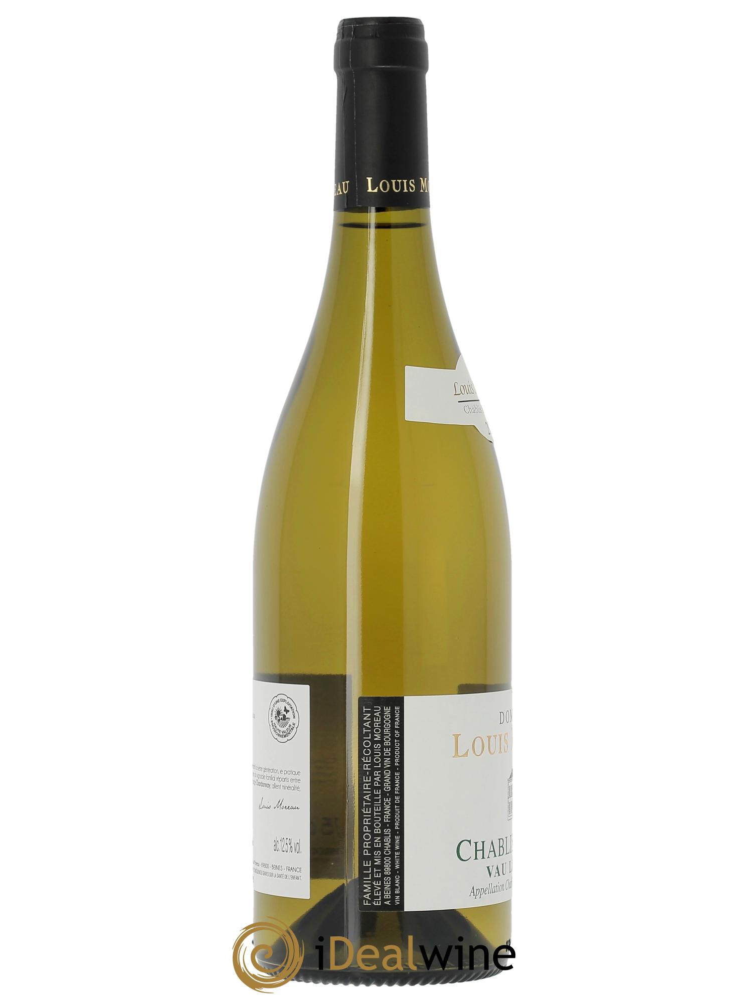 Chablis 1er Cru Vau Ligneau (anciennement Vaulignot) Louis Moreau  2023 - Lot de 1 bouteille - 1