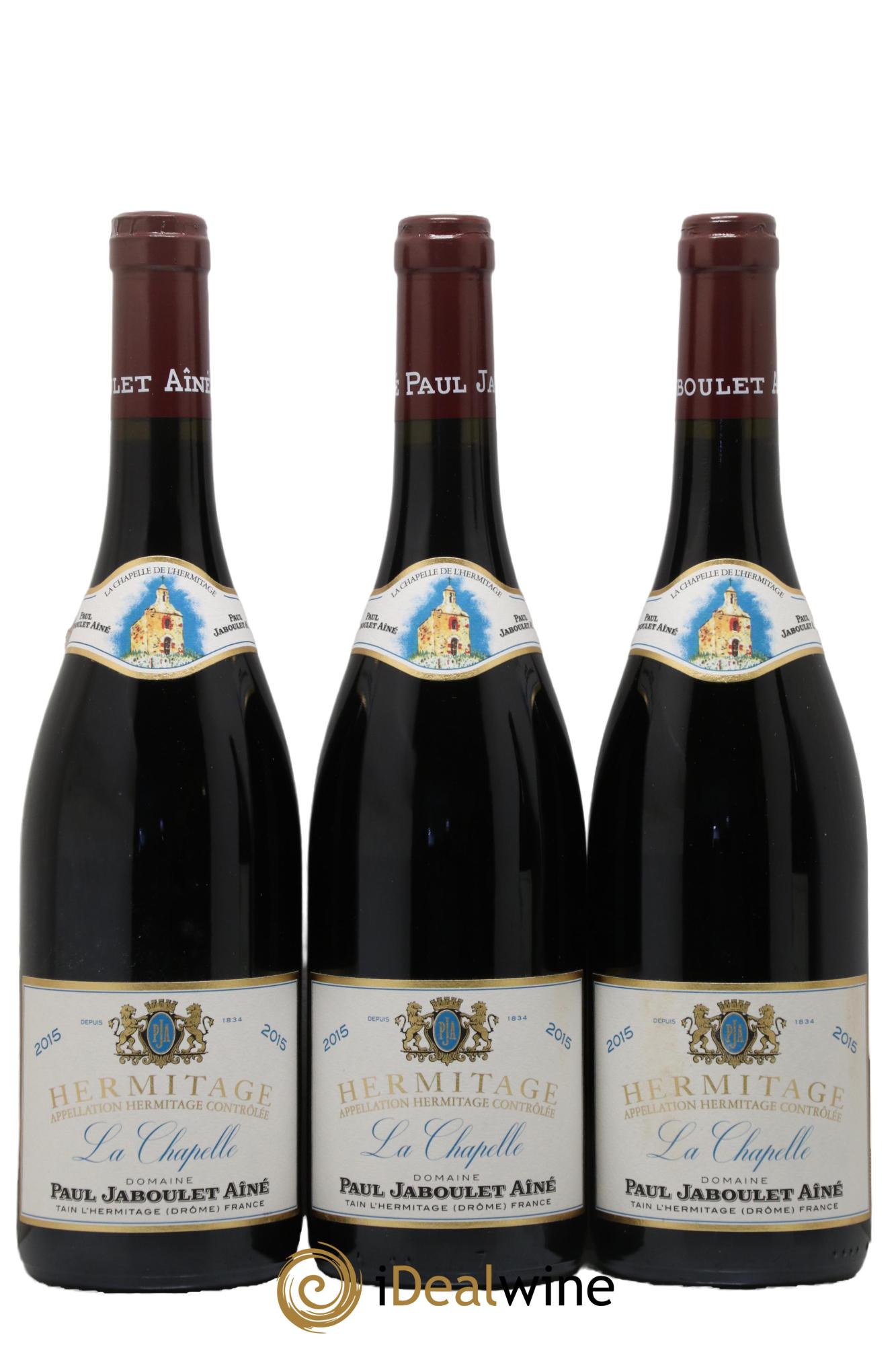 Hermitage La Chapelle Paul Jaboulet Ainé 2015 - Lotto di 3 bottiglie - 0