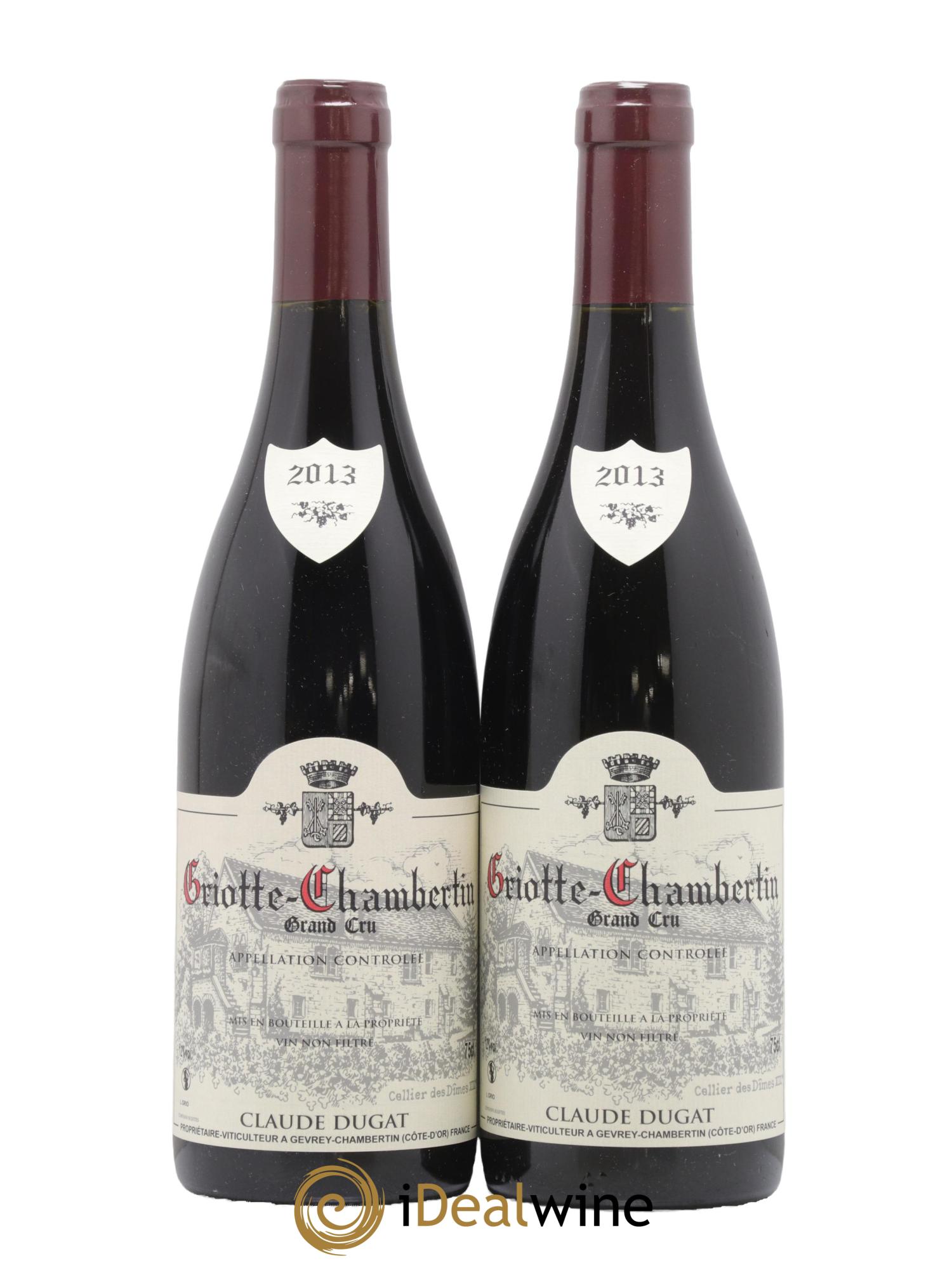 Griotte-Chambertin Grand Cru Claude Dugat 2013 - Lotto di 2 bottiglie - 0