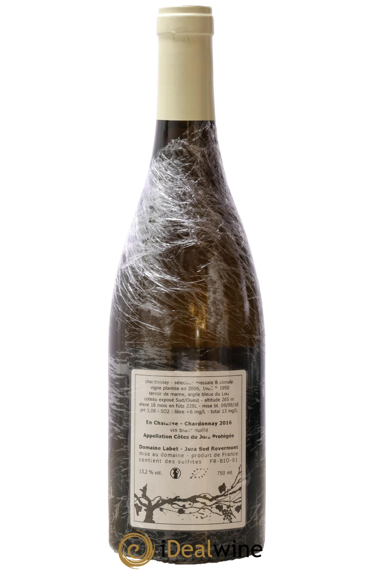 Côtes du Jura Chardonnay En Chalasse Romain - Julien  - Charline Labet 2016 - Lot de 1 bouteille - 1