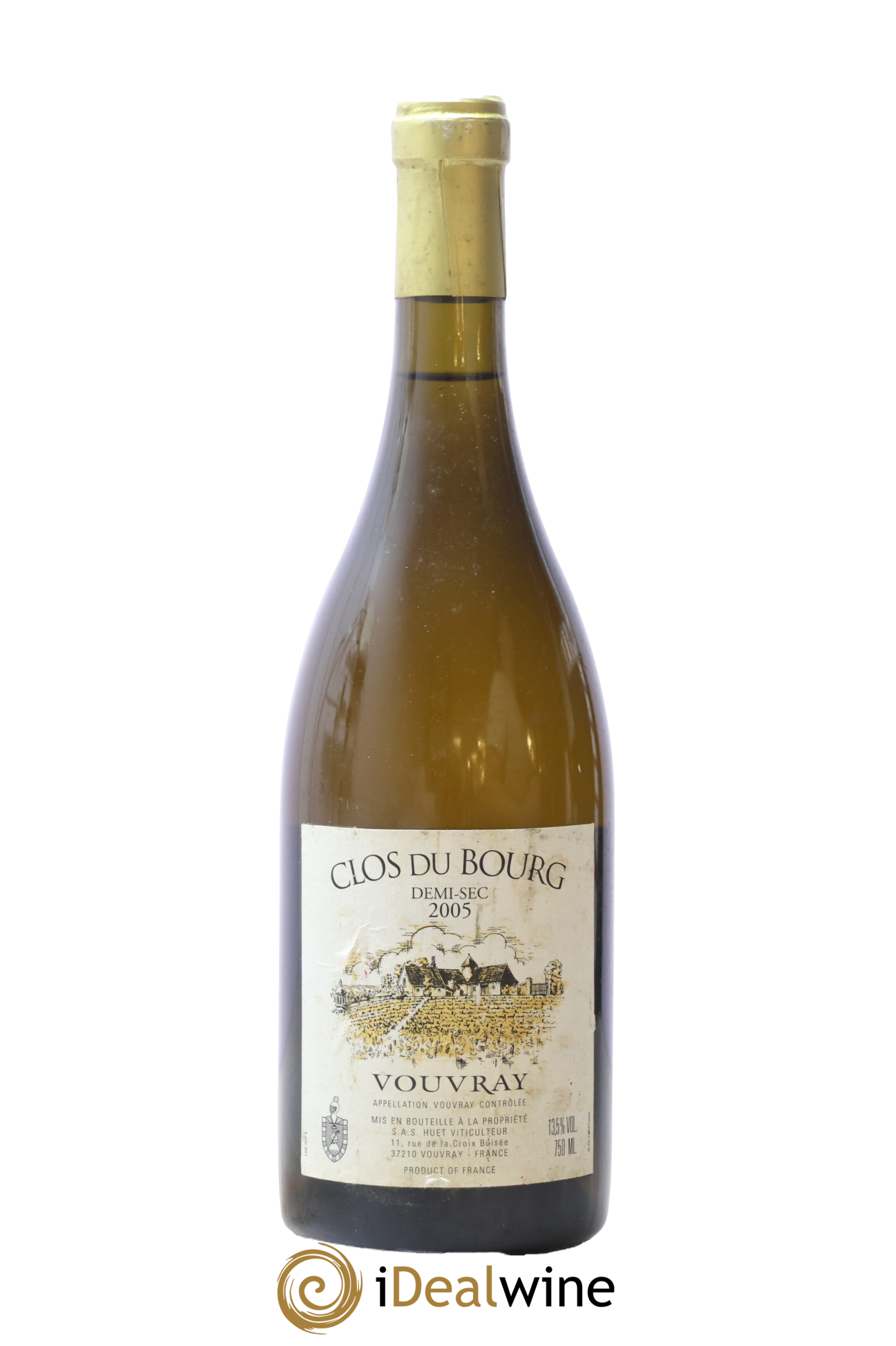 Vouvray Clos du Bourg Demi-Sec Domaine Huet 2005 - Lot de 1 bouteille - 0
