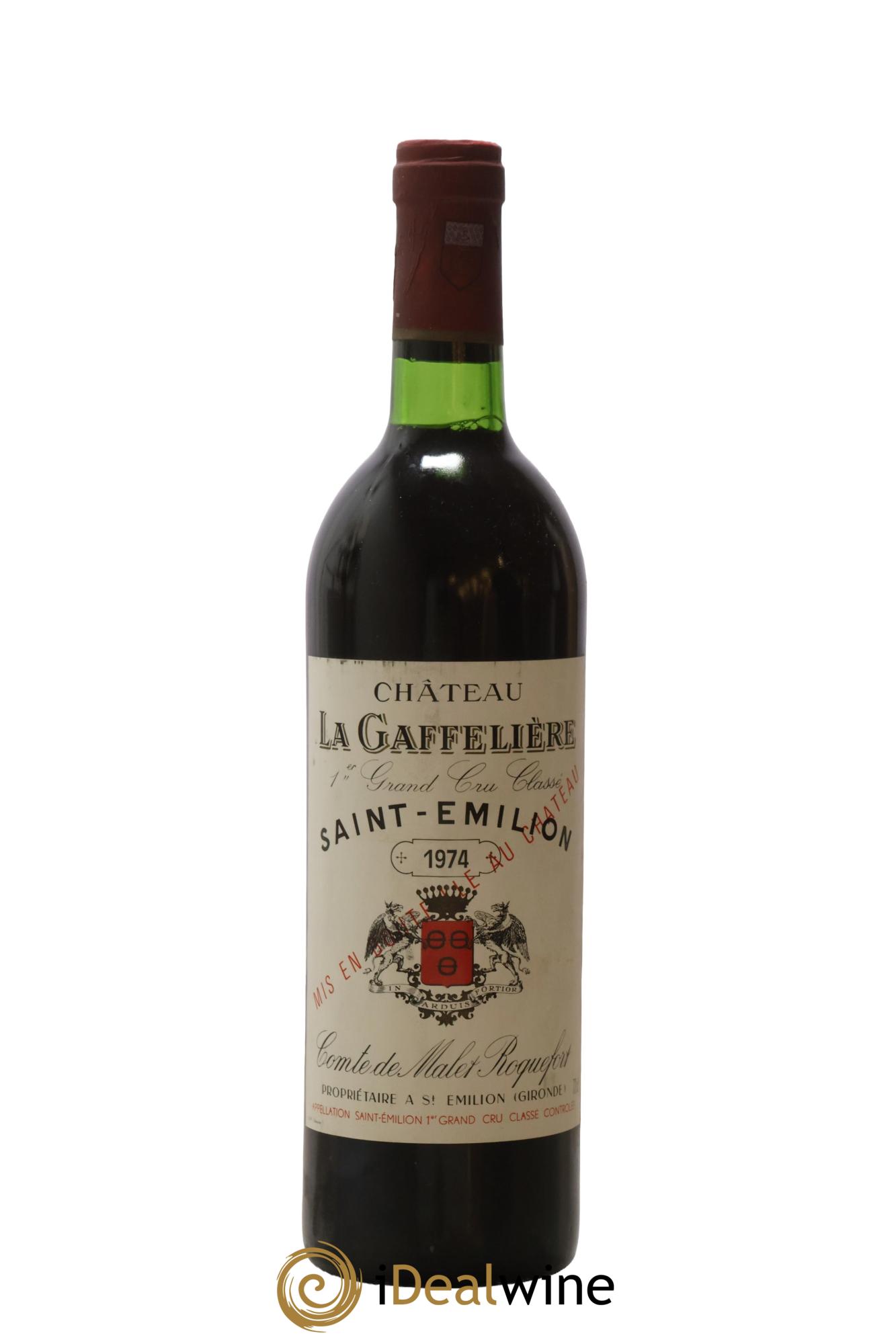 Château la Gaffelière 1er Grand Cru Classé B 1974 - Lot de 1 bouteille - 0