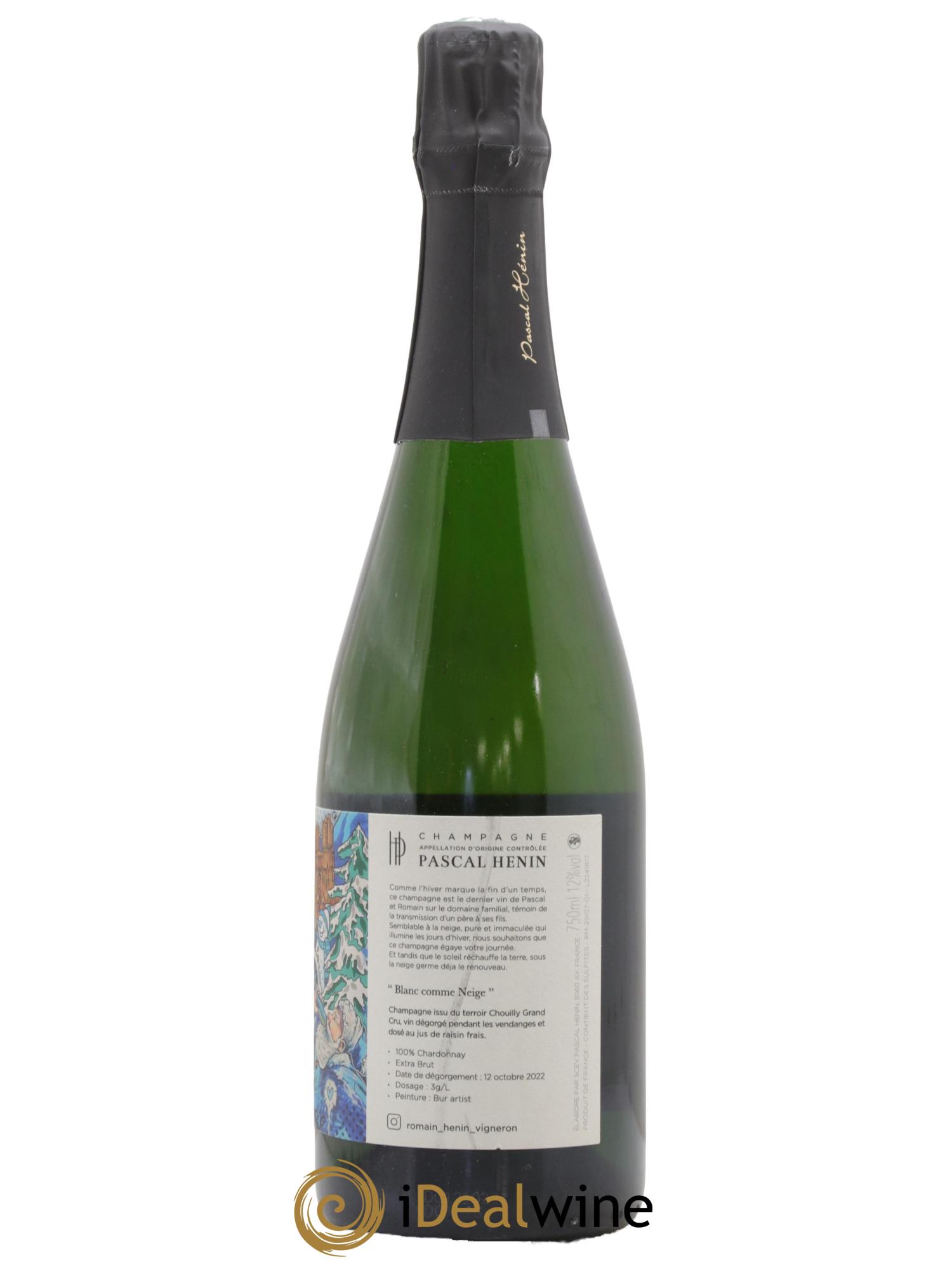 Blanc Comme Neige Pascal Henin - Romain Henin - Lotto di 1 bottiglia - 1