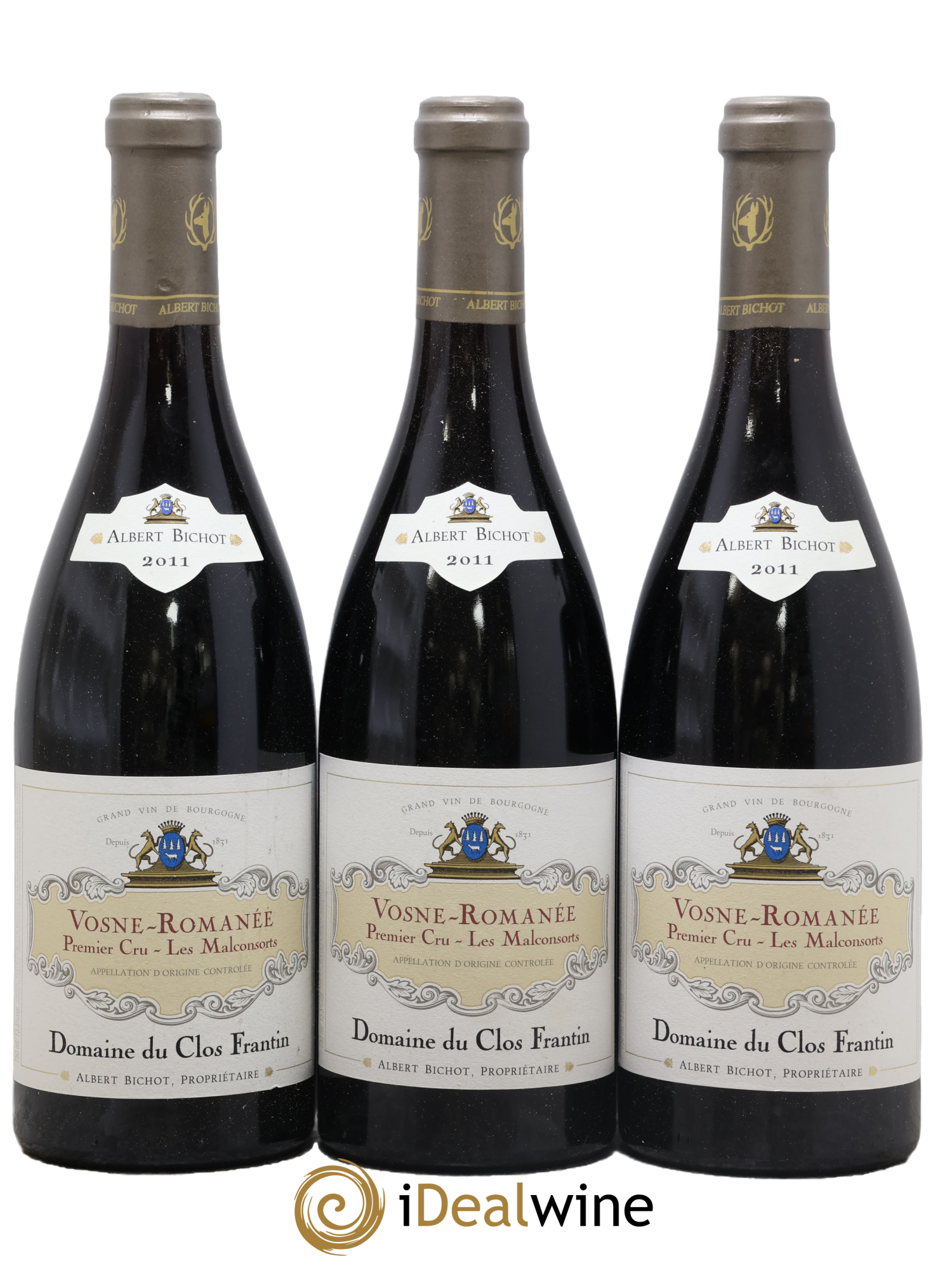 Vosne-Romanée 1er Cru Les Malconsorts Clos Frantin - Albert Bichot 2011 - Lot de 3 bouteilles - 0