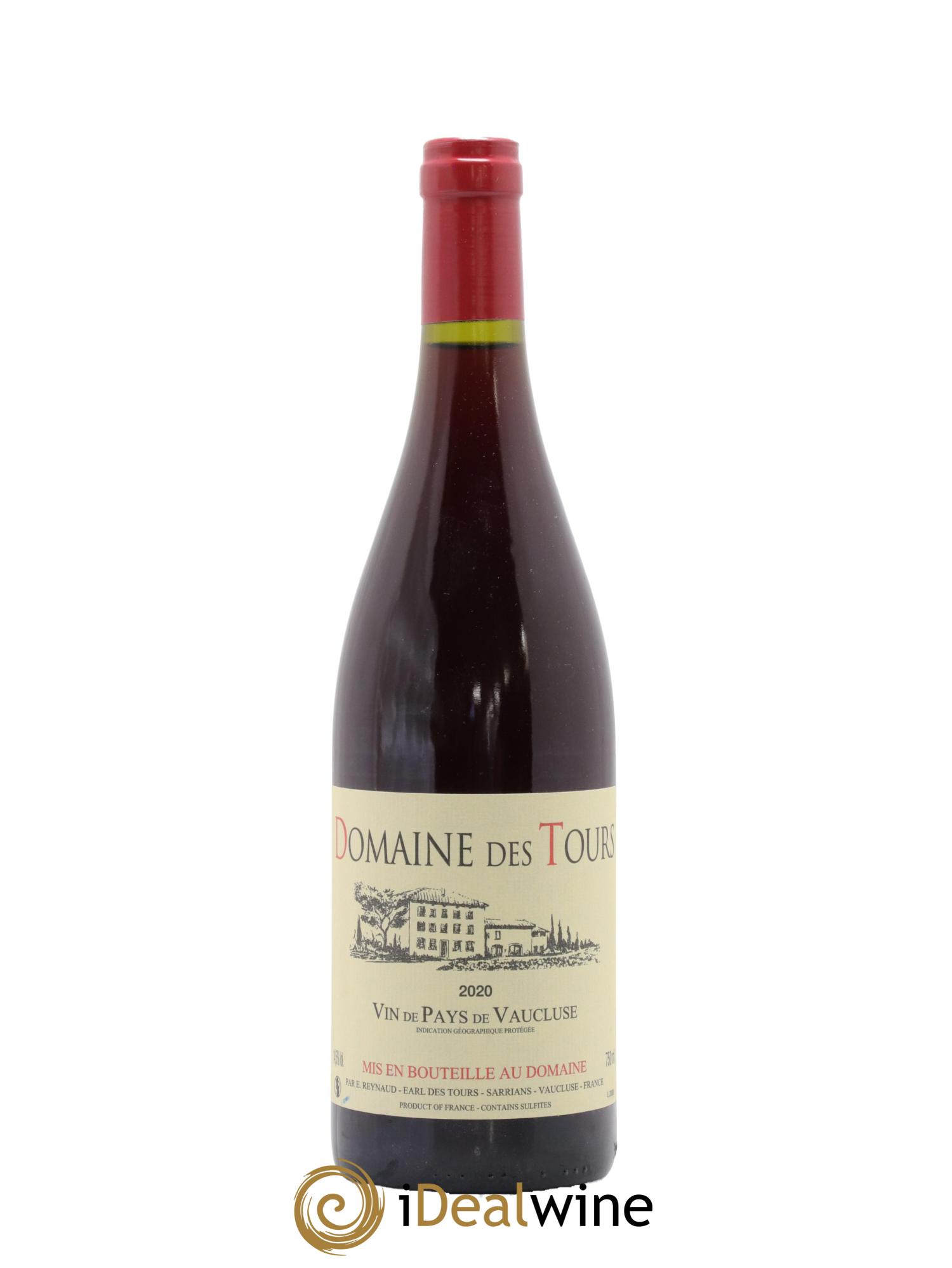 Vaucluse (Vin de Pays de Vaucluse) Domaine des Tours Emmanuel Reynaud 2020 - Lot de 1 bouteille - 0