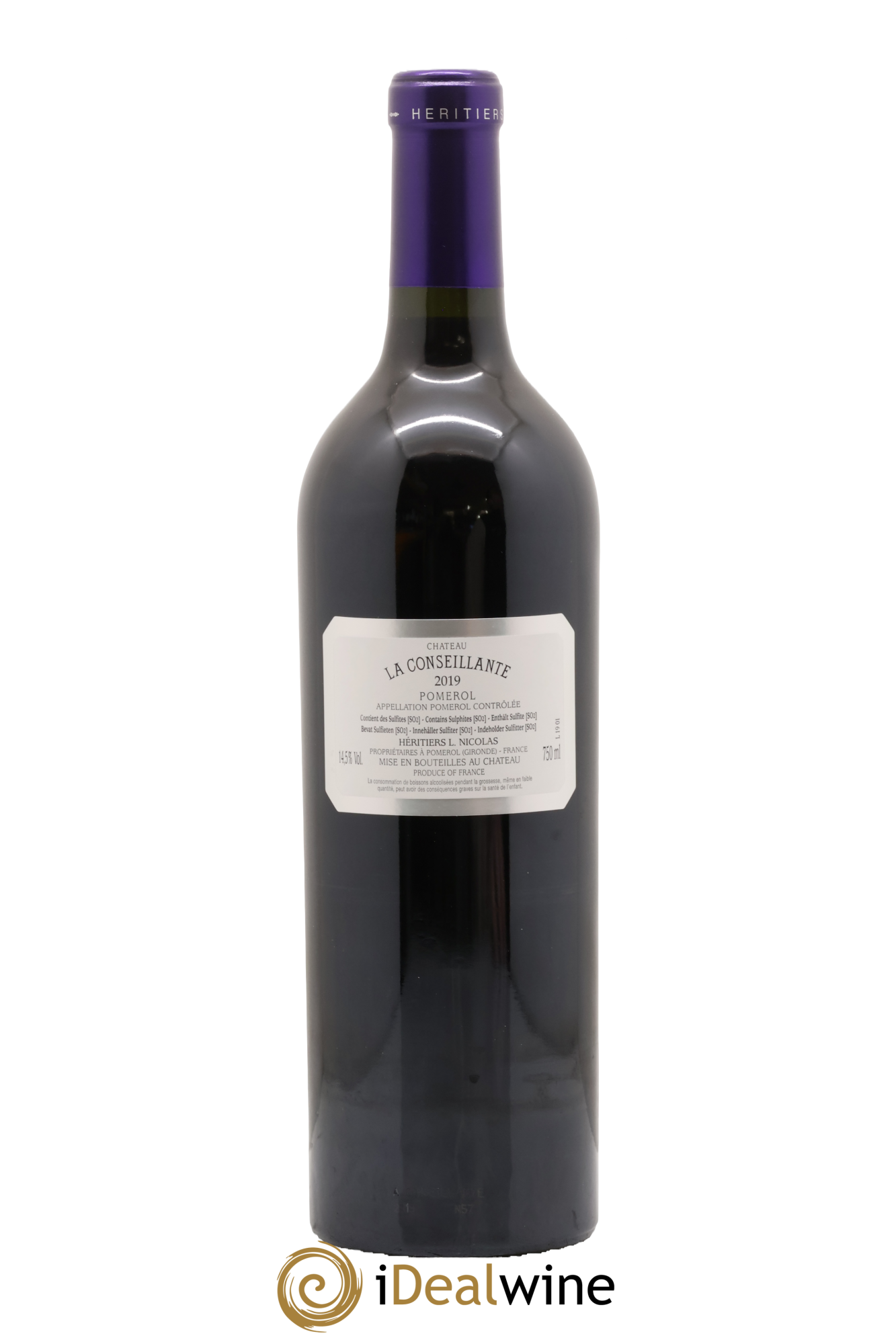 Château la Conseillante 2019 - Lot de 1 bouteille - 1
