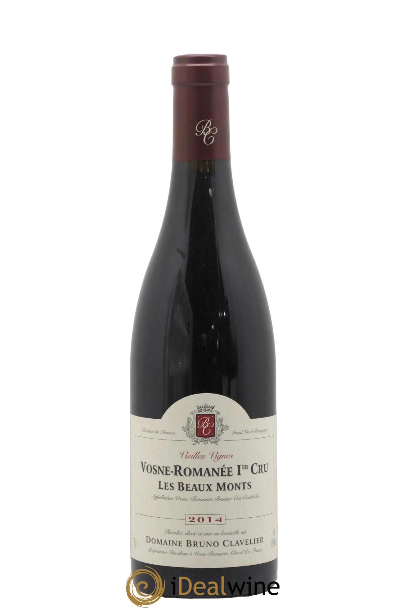 Vosne-Romanée 1er Cru Les Beaux Monts Vieilles vignes Bruno Clavelier 2014 - Lot of 1 bottle - 0