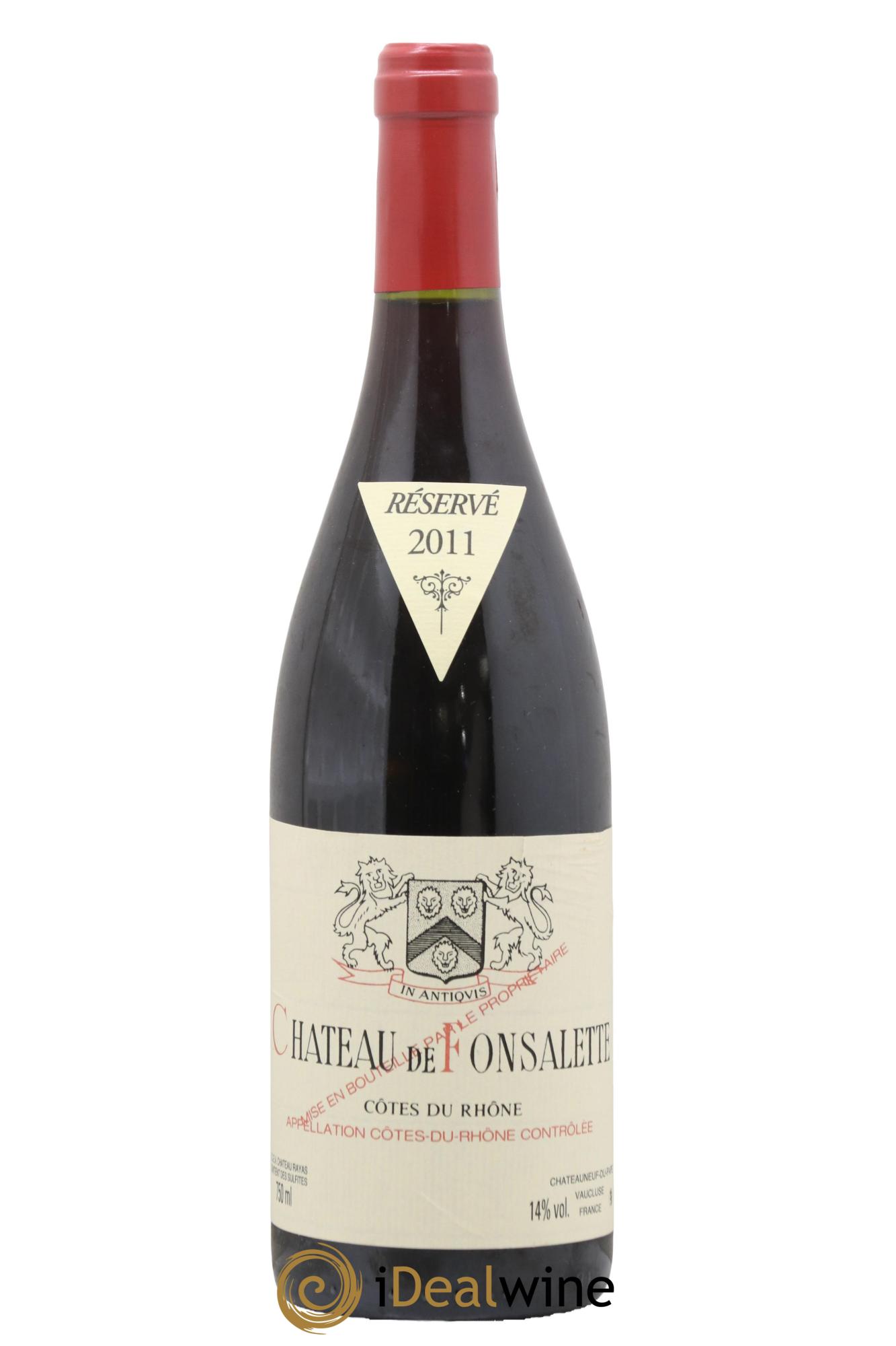 Côtes-du-Rhône Château de Fonsalette Emmanuel Reynaud 2011 - Posten von 1 Flasche - 0