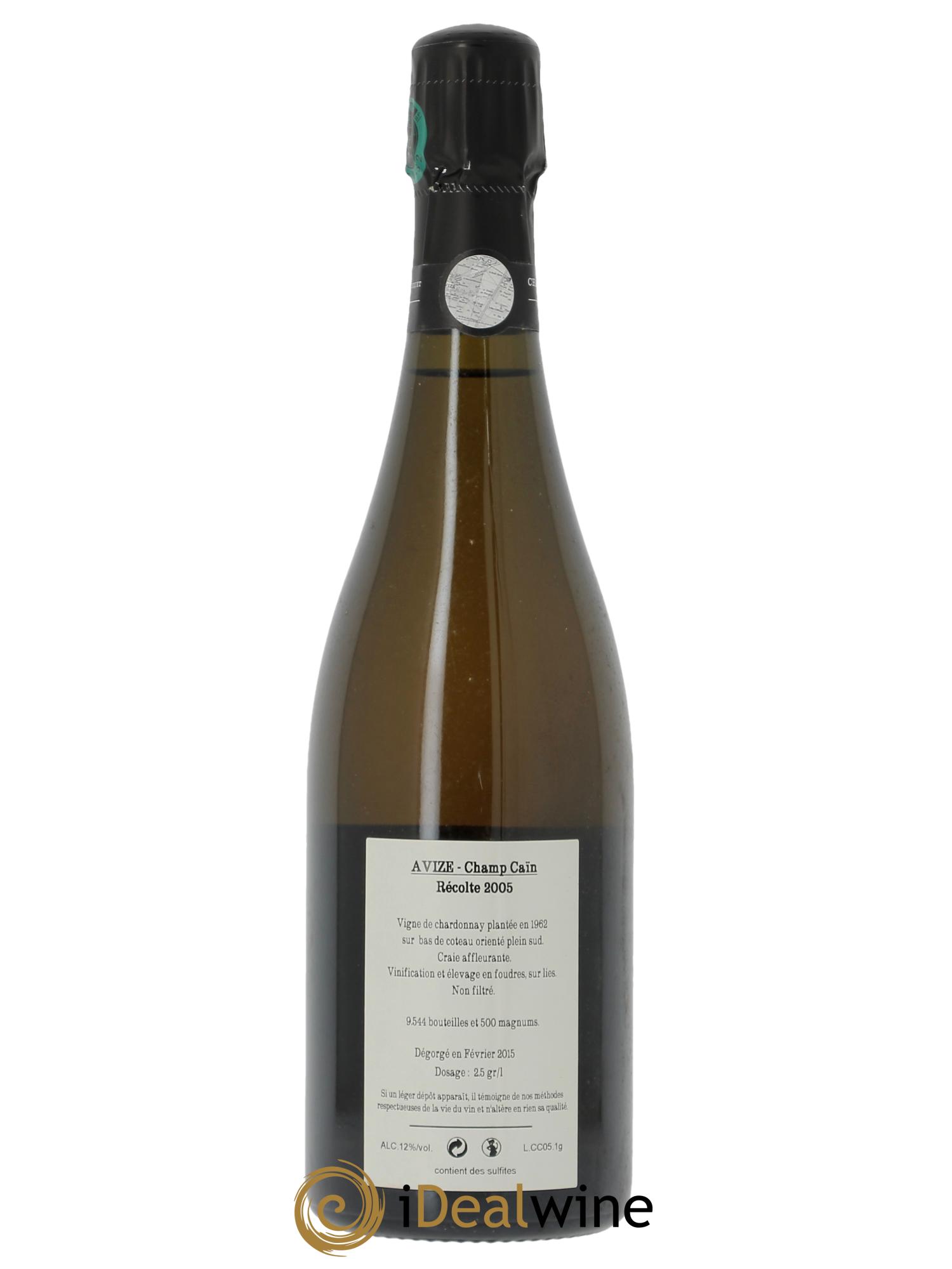 Avize Champ Caïn Extra-Brut Jacquesson 2005 - Lot of 1 bottle - 2