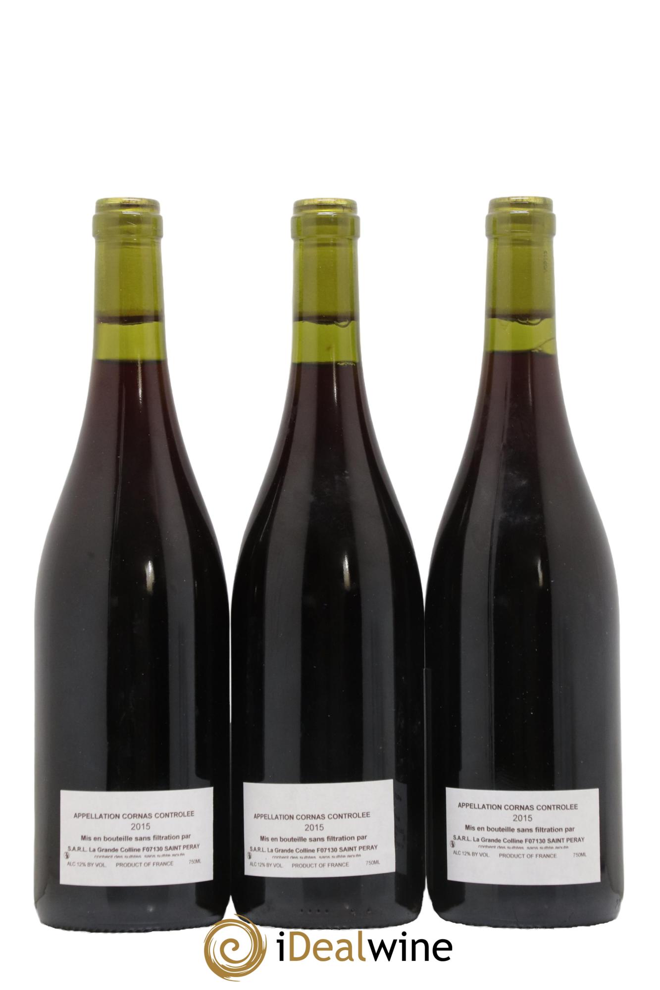 Cornas Hirotake Ooka - Domaine La Grande Colline 2015 - Lot de 3 bouteilles - 1