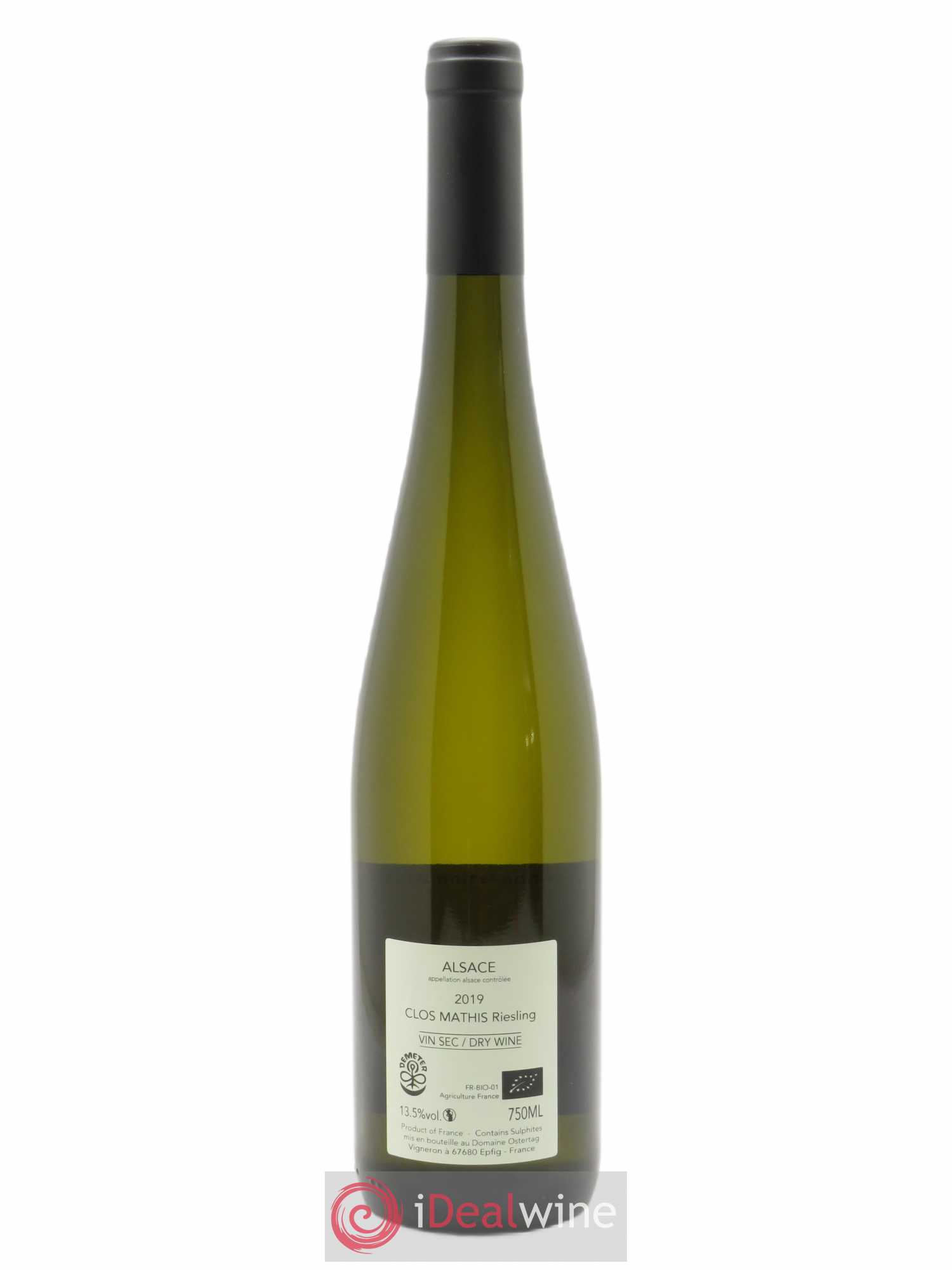 Alsace Riesling Clos Mathis Ostertag (Domaine) 2019 - Posten von 1 Flasche - 1