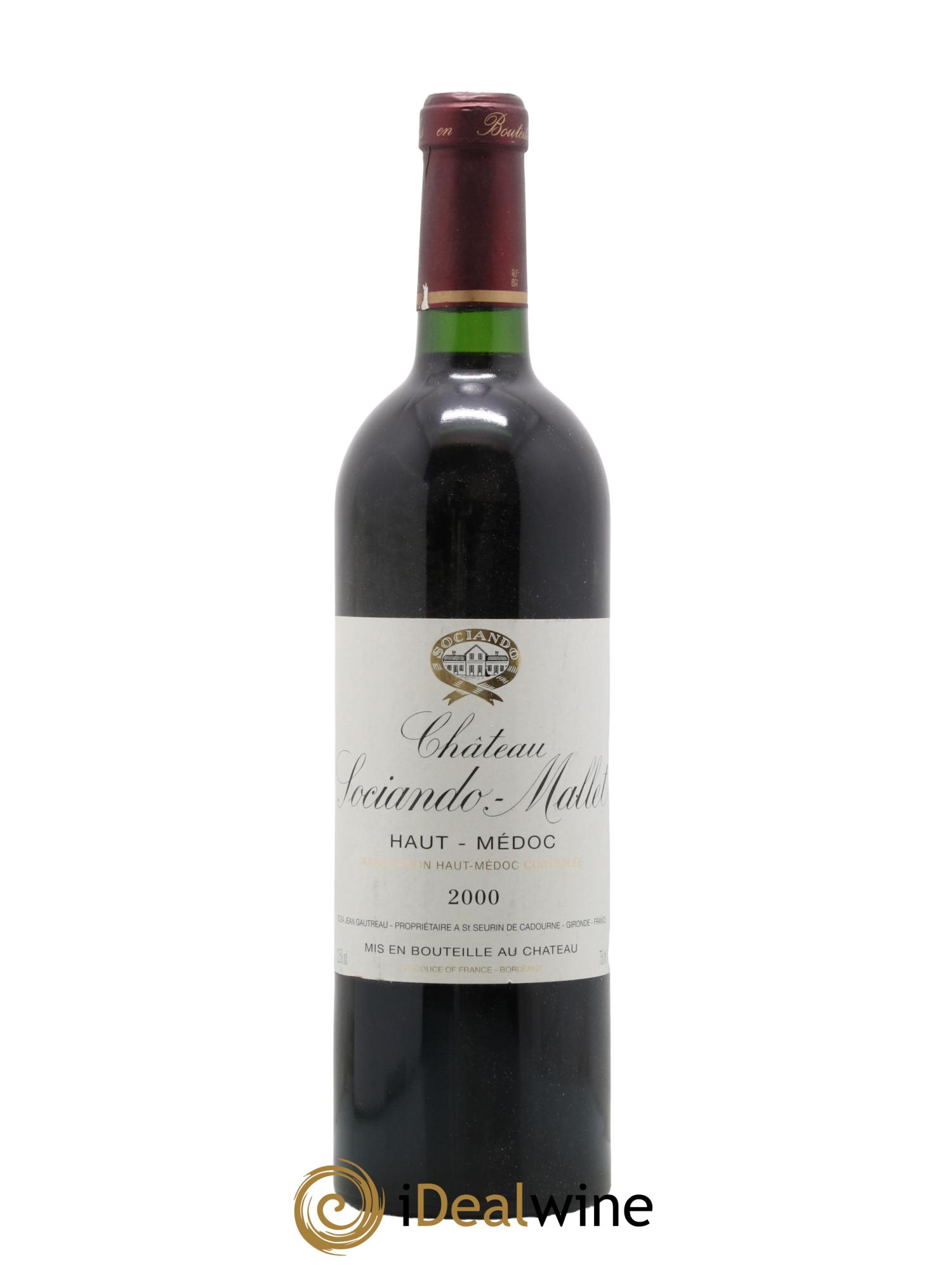 Château Sociando Mallet 2000 - Posten von 1 Flasche - 0