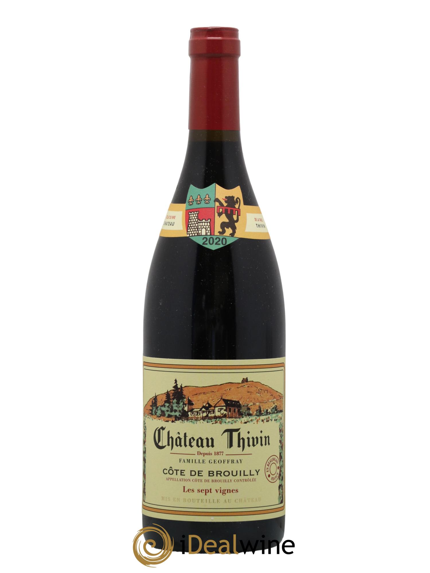 Côte de Brouilly Les 7 Vignes Château Thivin 2020 - Lot de 1 bouteille - 0