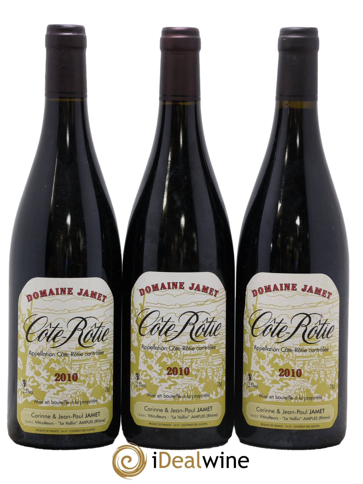 Côte-Rôtie Jamet (Domaine) 2010 - Posten von 3 Flaschen - 0