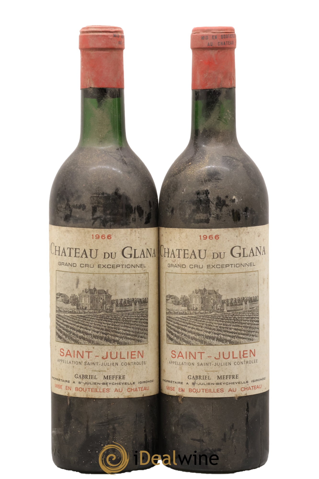 Château du Glana 1966 - Lot of 2 bottles - 0