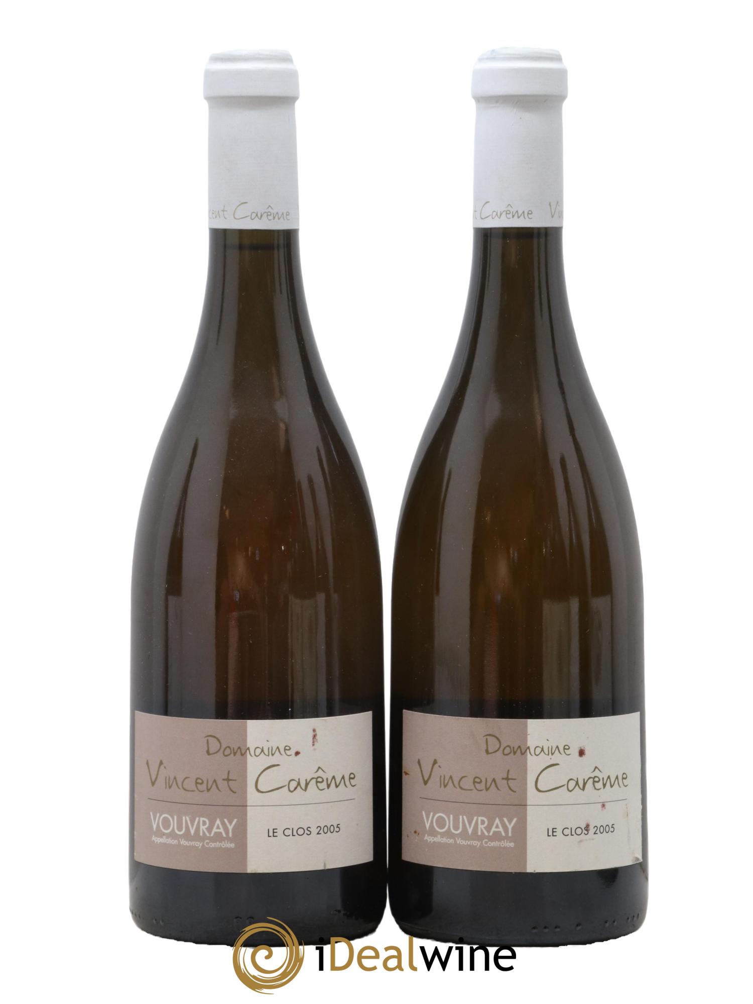 Vouvray Sec Le Clos Vincent Carême (Domaine) 2005 - Lot de 2 bouteilles - 0