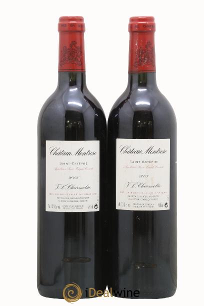 Château Montrose 2ème Grand Cru Classé 2003 - Lotto di 2 bottiglie - 1
