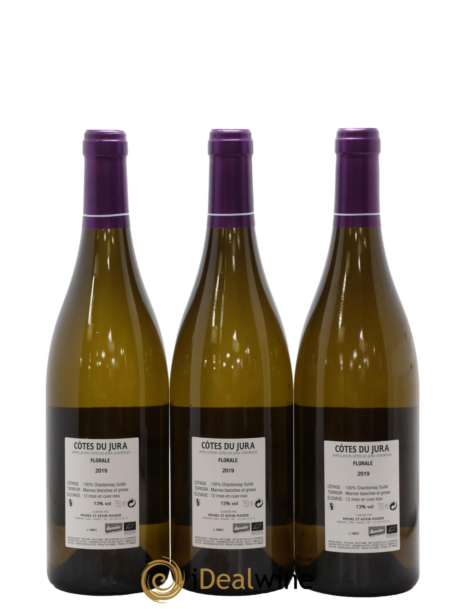 Côtes du Jura Chardonnay Florale Ronces 2019 - Lot de 3 bouteilles - 1